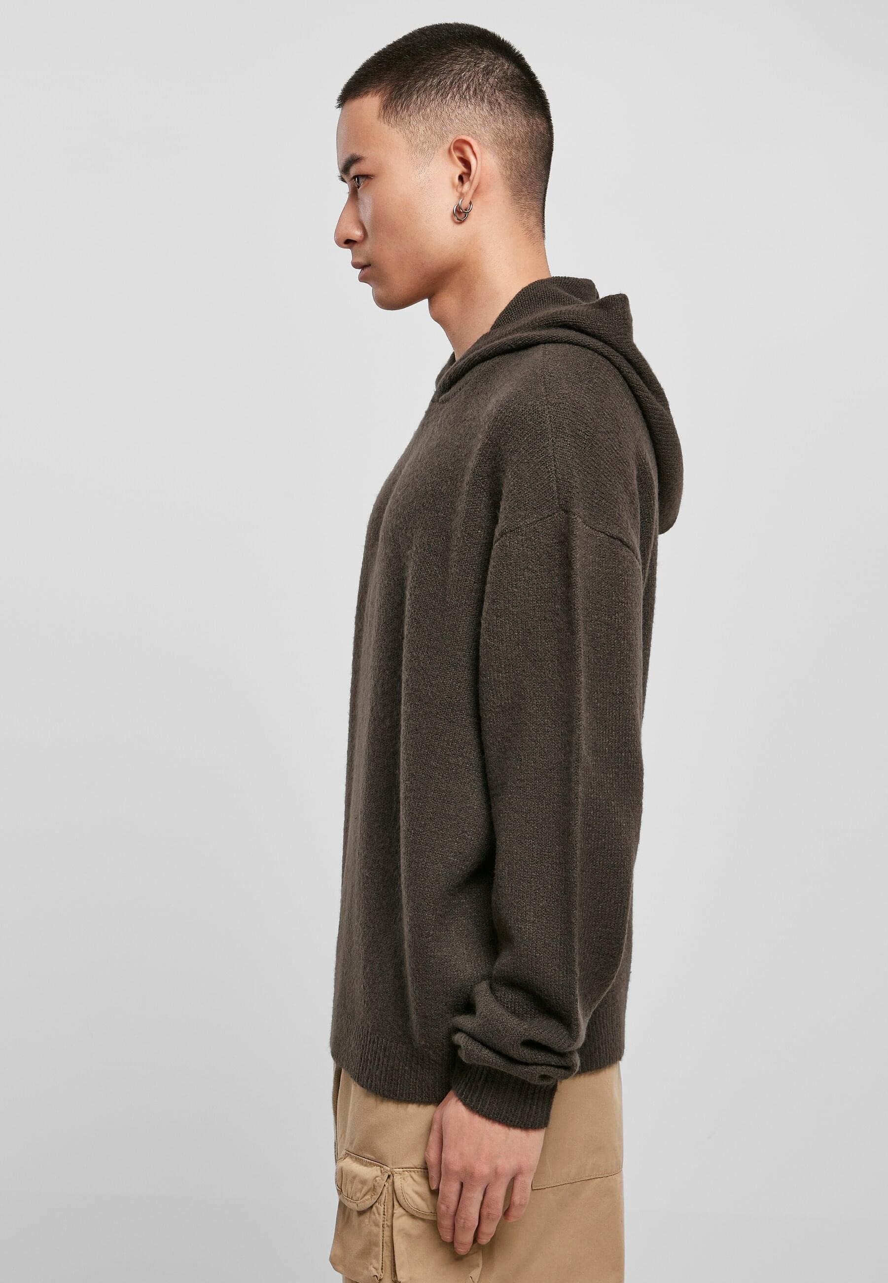 URBAN CLASSICS Rundhalspullover »Urban Classics Herren Oversized Chunky Hoody Sweater«, (1 tlg.)