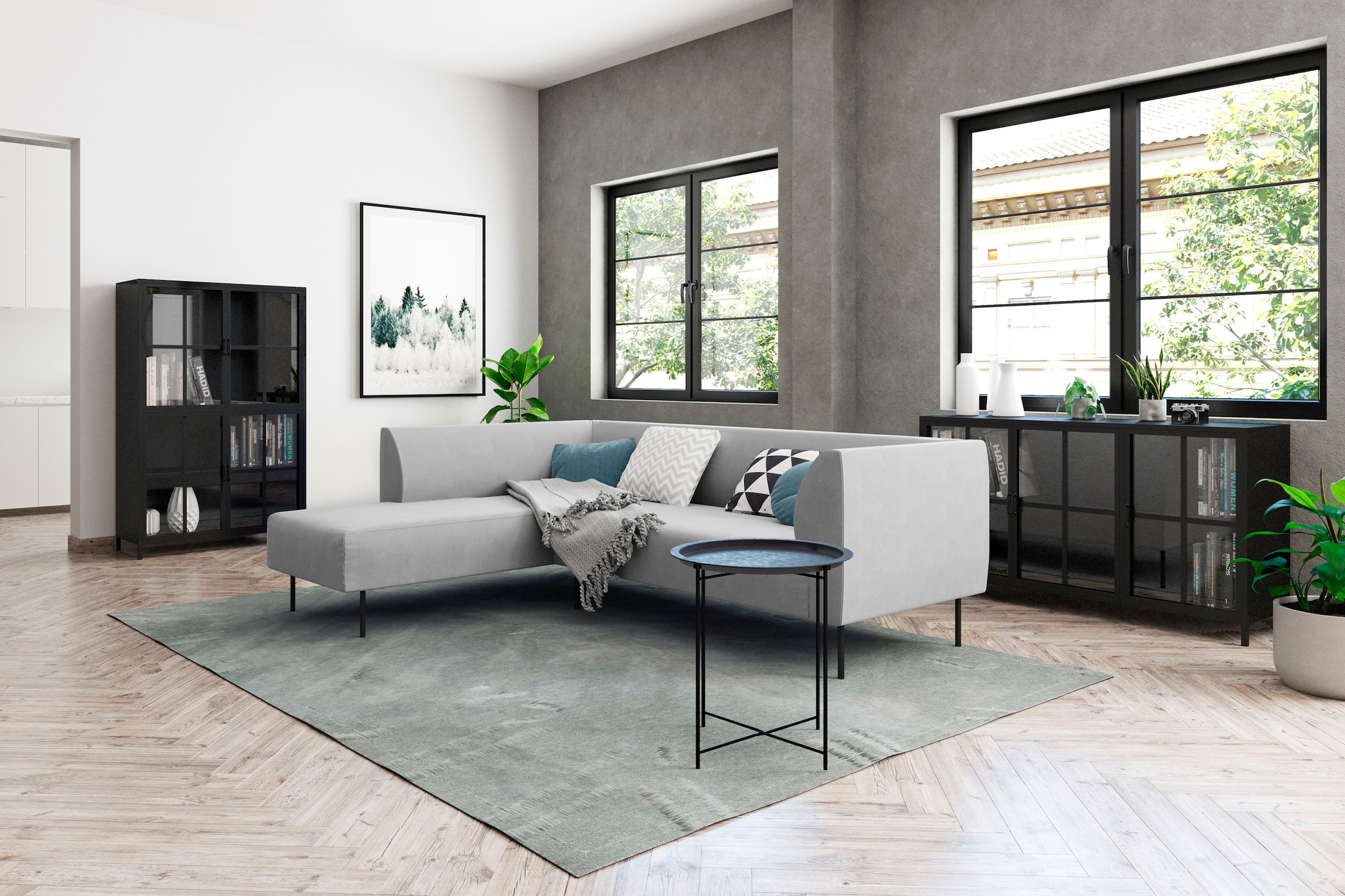 Homexperts Vitrine »Choice«, designorientiertes Sideboard mit Glastüren
