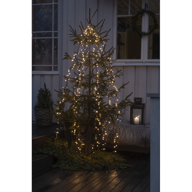 KONSTSMIDE LED-Baummantel »Weihnachtsdeko aussen, Christbaumschmuck«, 1080  St.-flammig, Micro LED Compactlights Lichterkette mit Ring, 6 Stränge à 180  Dioden | BAUR