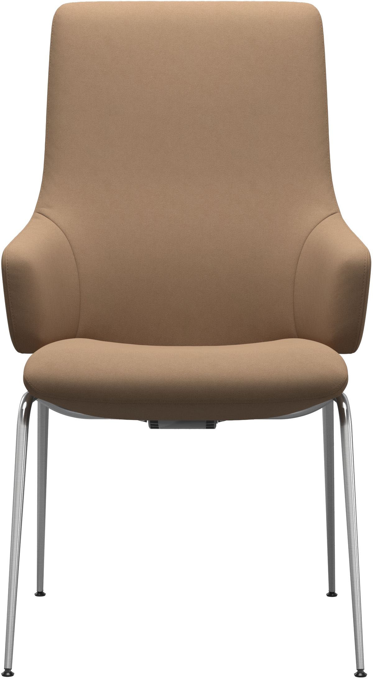 Stressless® Polsterstuhl »Laurel«, Microfaser DINAMICA, High Back mit Armlehne, Größe L, mit Beinen aus Stahl in Chrom