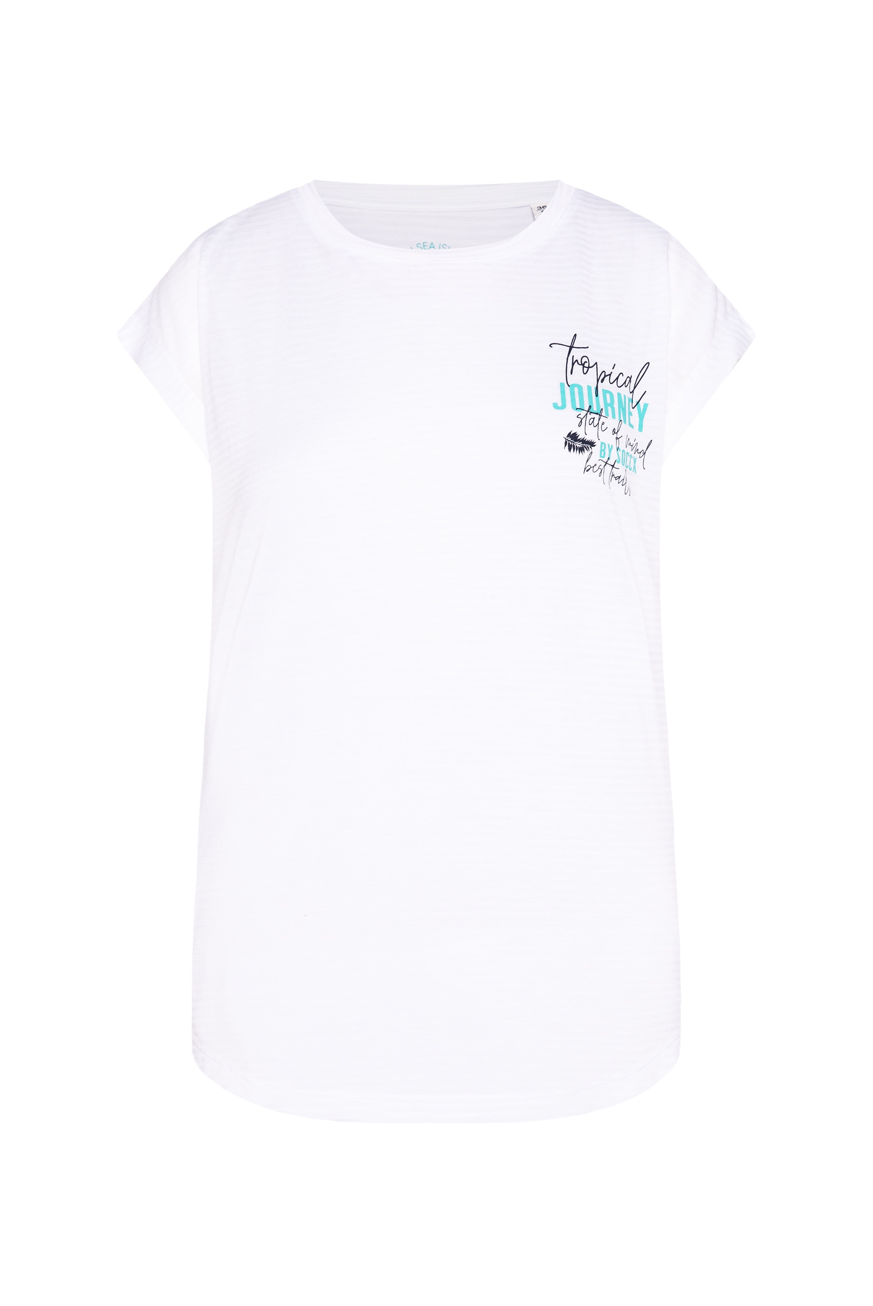 SOCCX Rundhalsshirt, mit überschnittenen Schultern