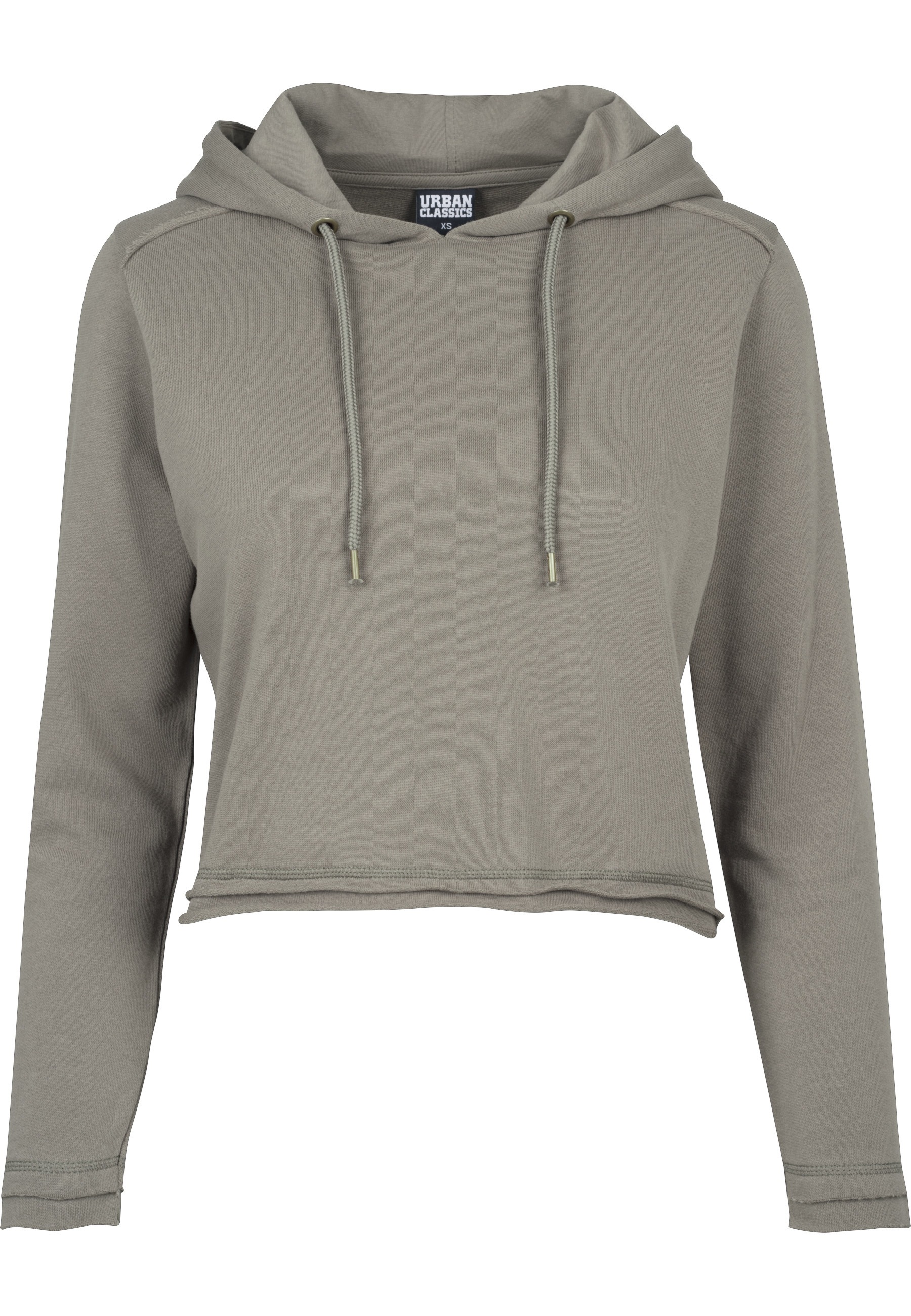 URBAN CLASSICS Rundhalspullover »Urban Classics Damen Ladies Cropped Terry Hoody« 1 Stk.