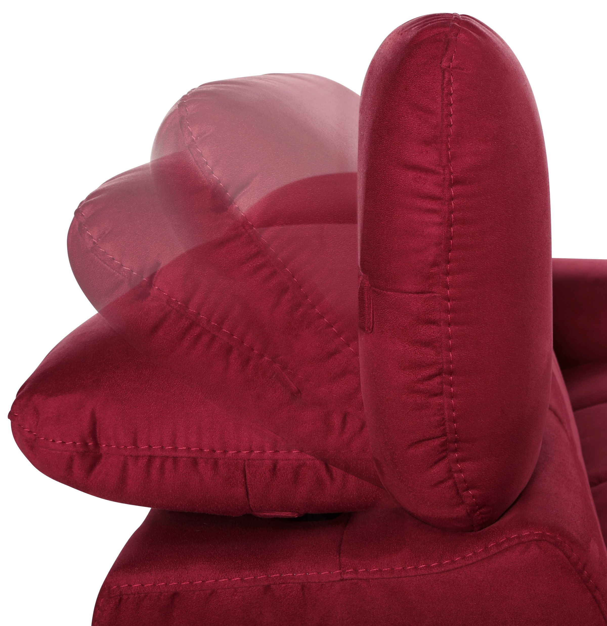 COTTA 2-Sitzer »Chef«, Big-Sofa mit Kopfteilverstellung, edle Metallkufen