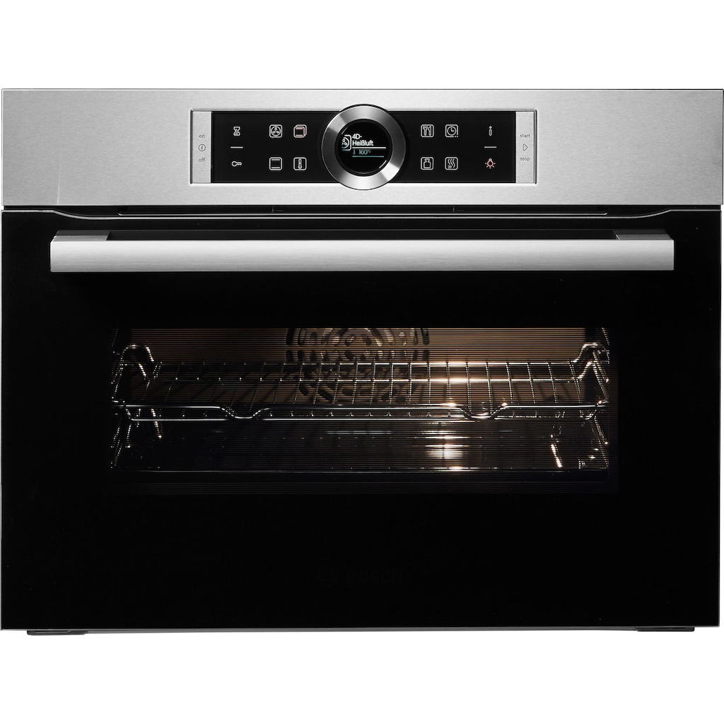 BOSCH Einbaubackofen »CBG635BS3«, 8, CBG635BS3, mit Teleskopauszug nachrüstbar, ecoClean Direct