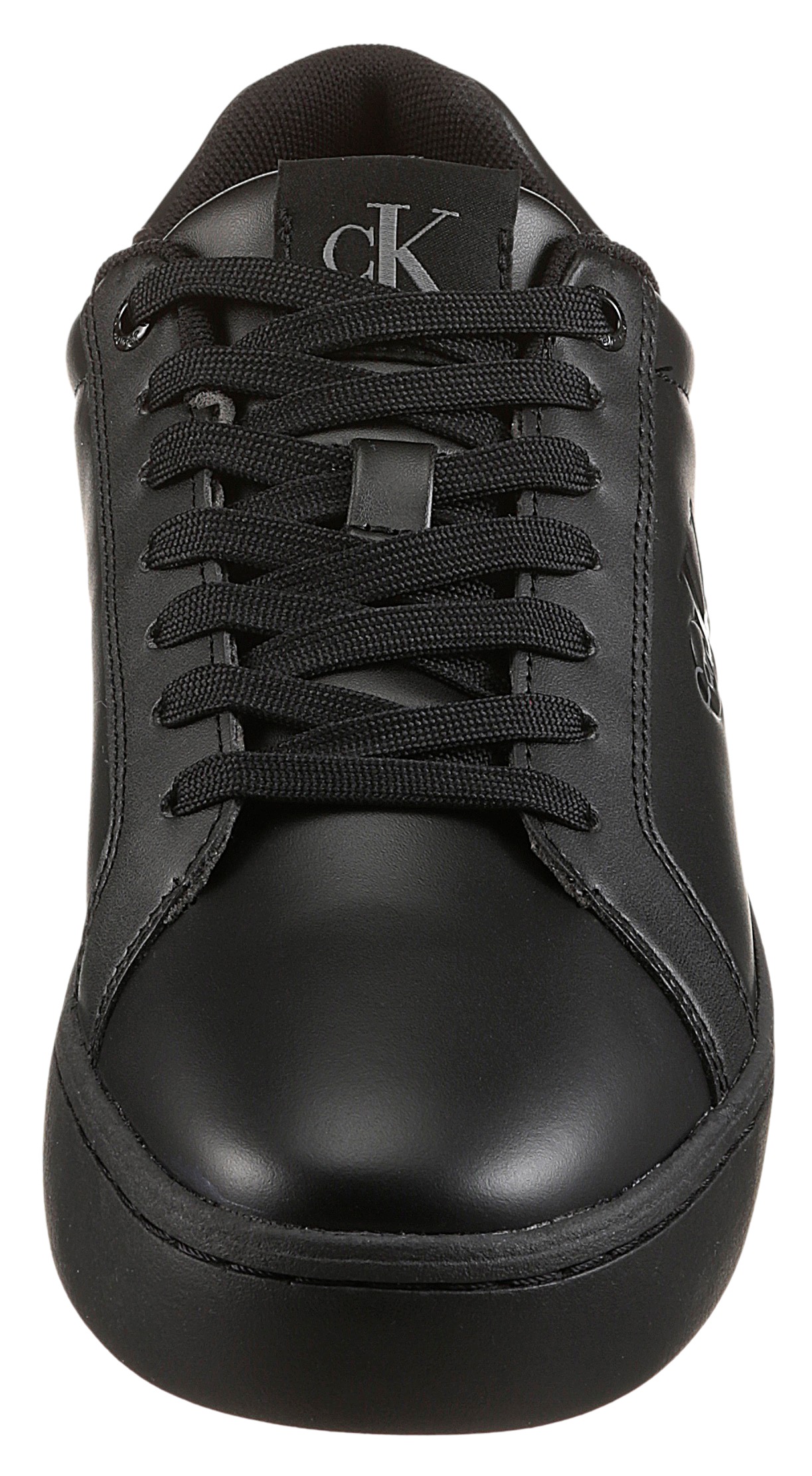 Calvin Klein Jeans Sneaker »CLASSIC CUPSOLE MONO LTH«, Freizeitsneaker, Halbschuh, Schnürschuh in klassischer Optik