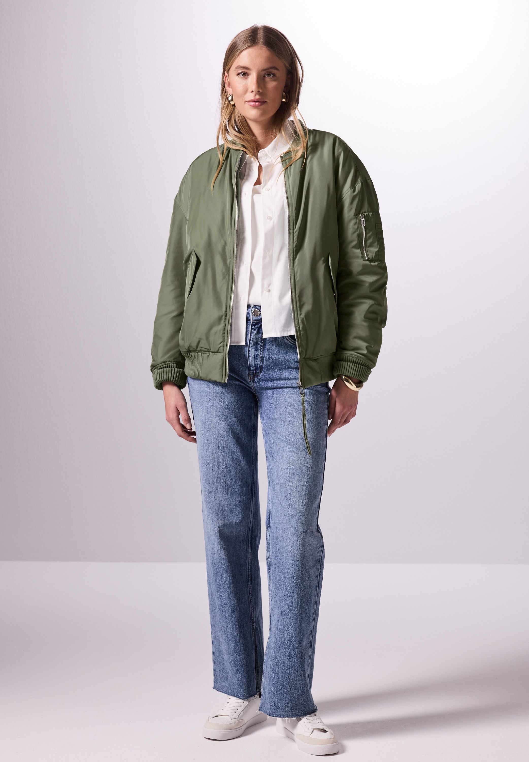 STREET ONE STUDIO Blouson, ohne Kapuze, mit Rundhalsausschnitt