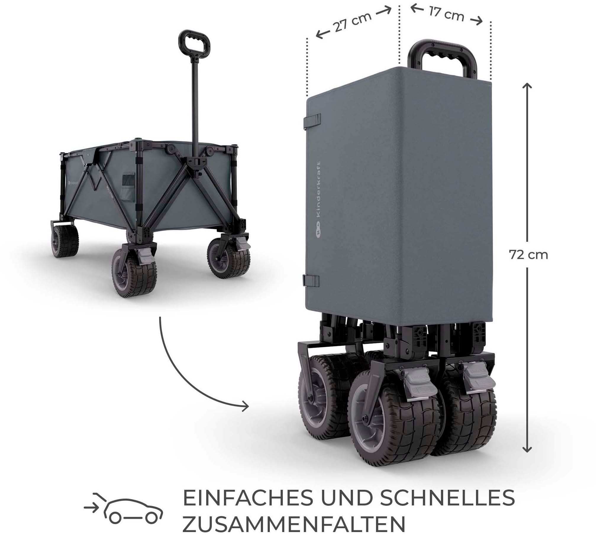 Kinderkraft Bollerwagen »ROLLSTER« faltbar