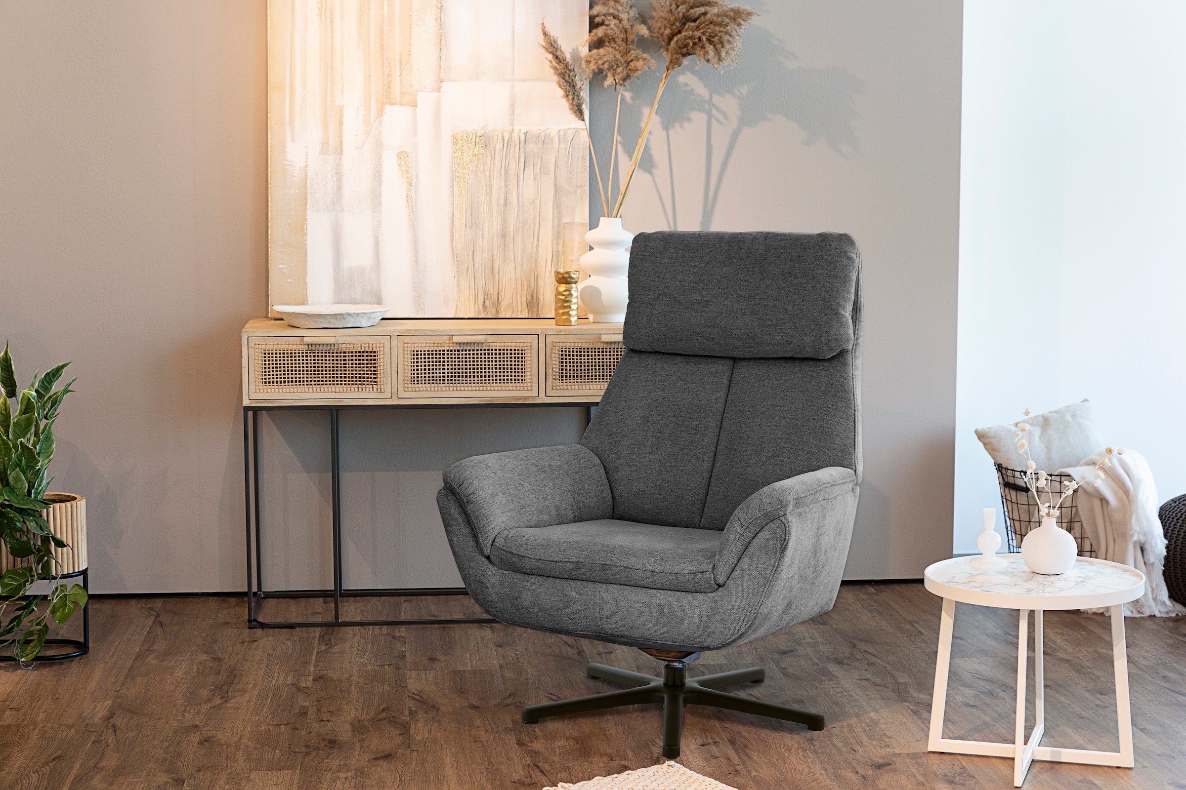 Die PlanBar Relaxsessel »MP-RS20079«, 360° drehbar, Wippfunktion zusätzlich wählbar, Kaltschaumpolsterung