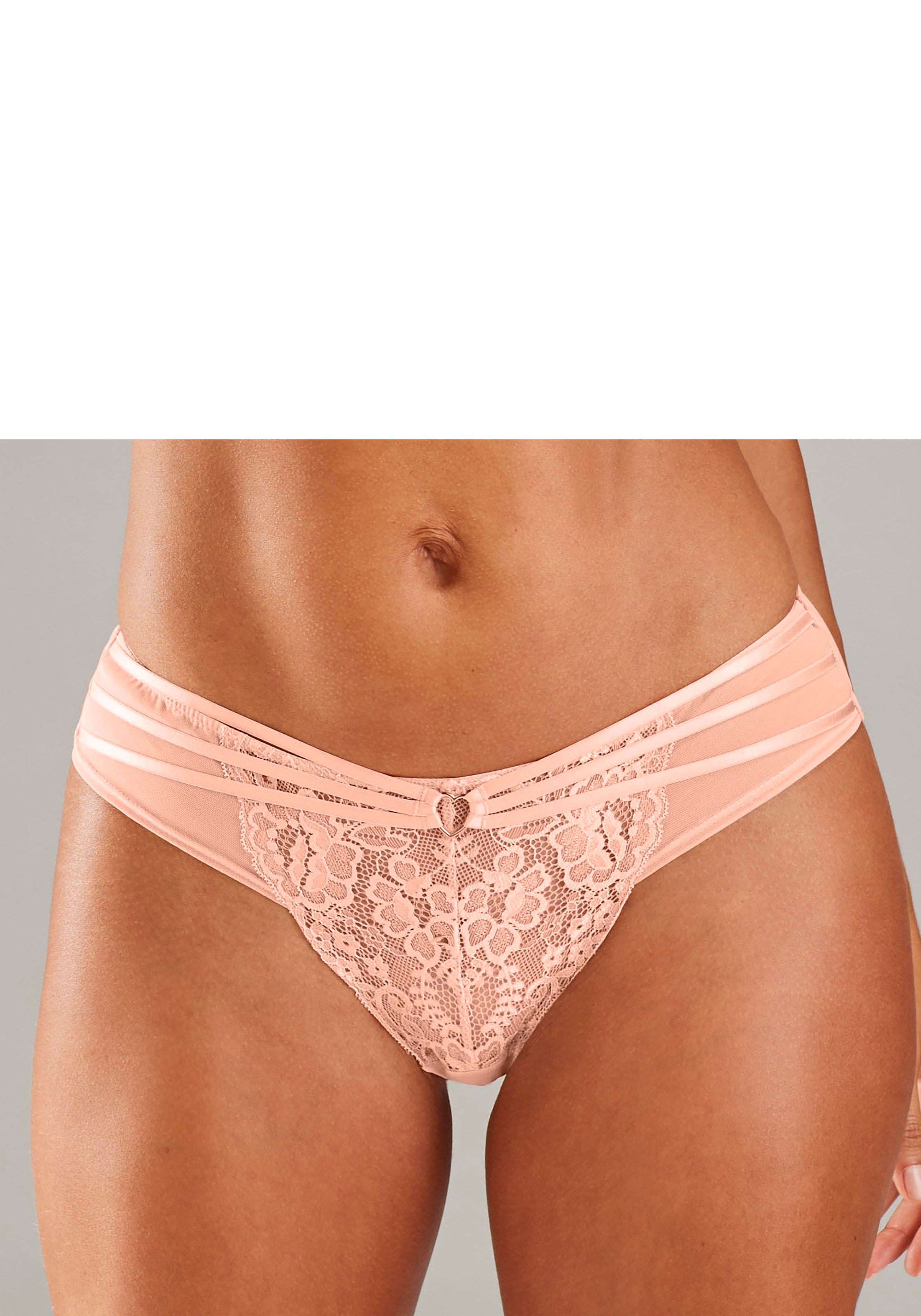 Vivance Stringpanty "Francesca" mit feinem Herzaccessoire