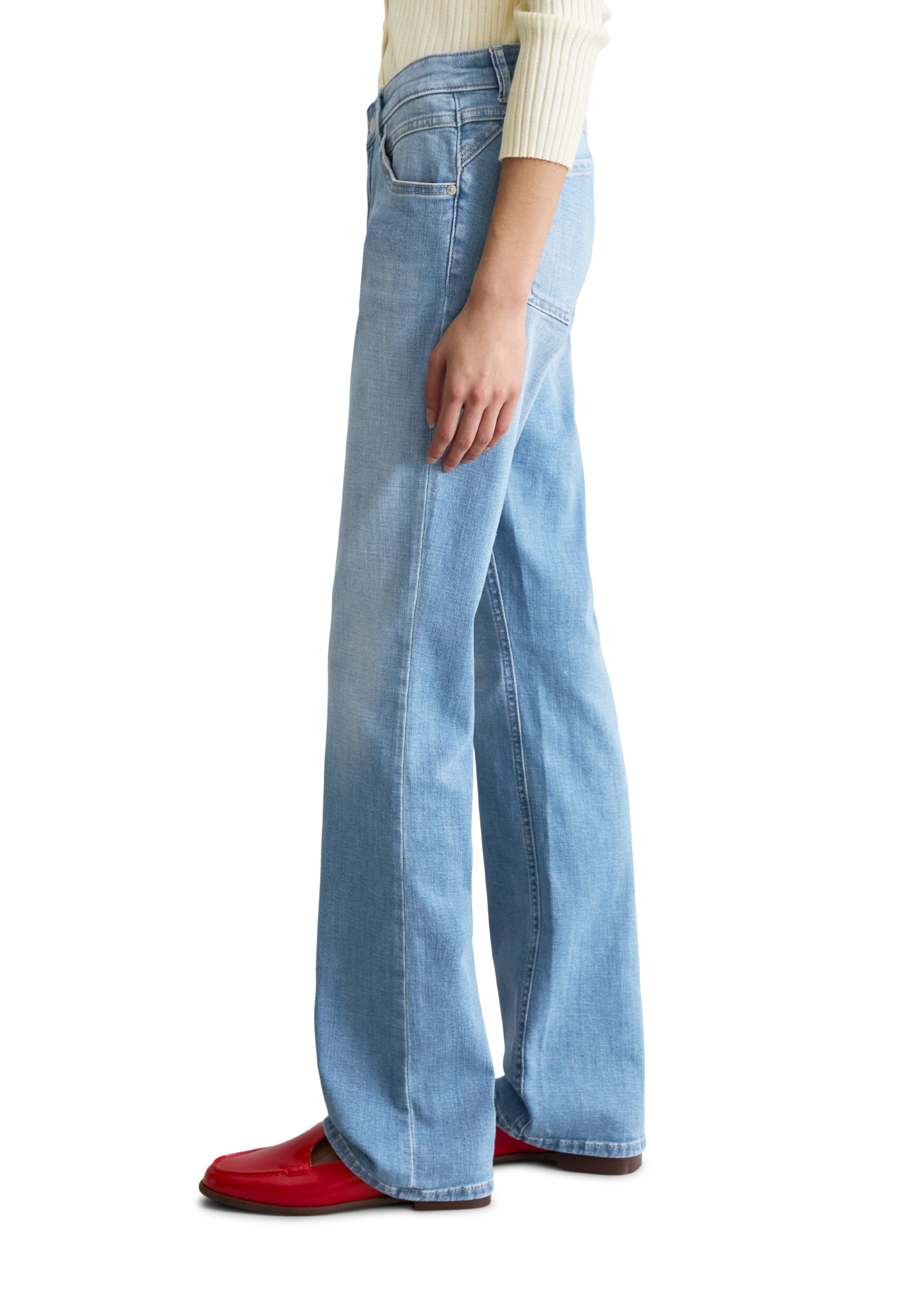 Marc O'Polo DENIM Bootcut-Jeans »aus Organic Cotton Stretch«