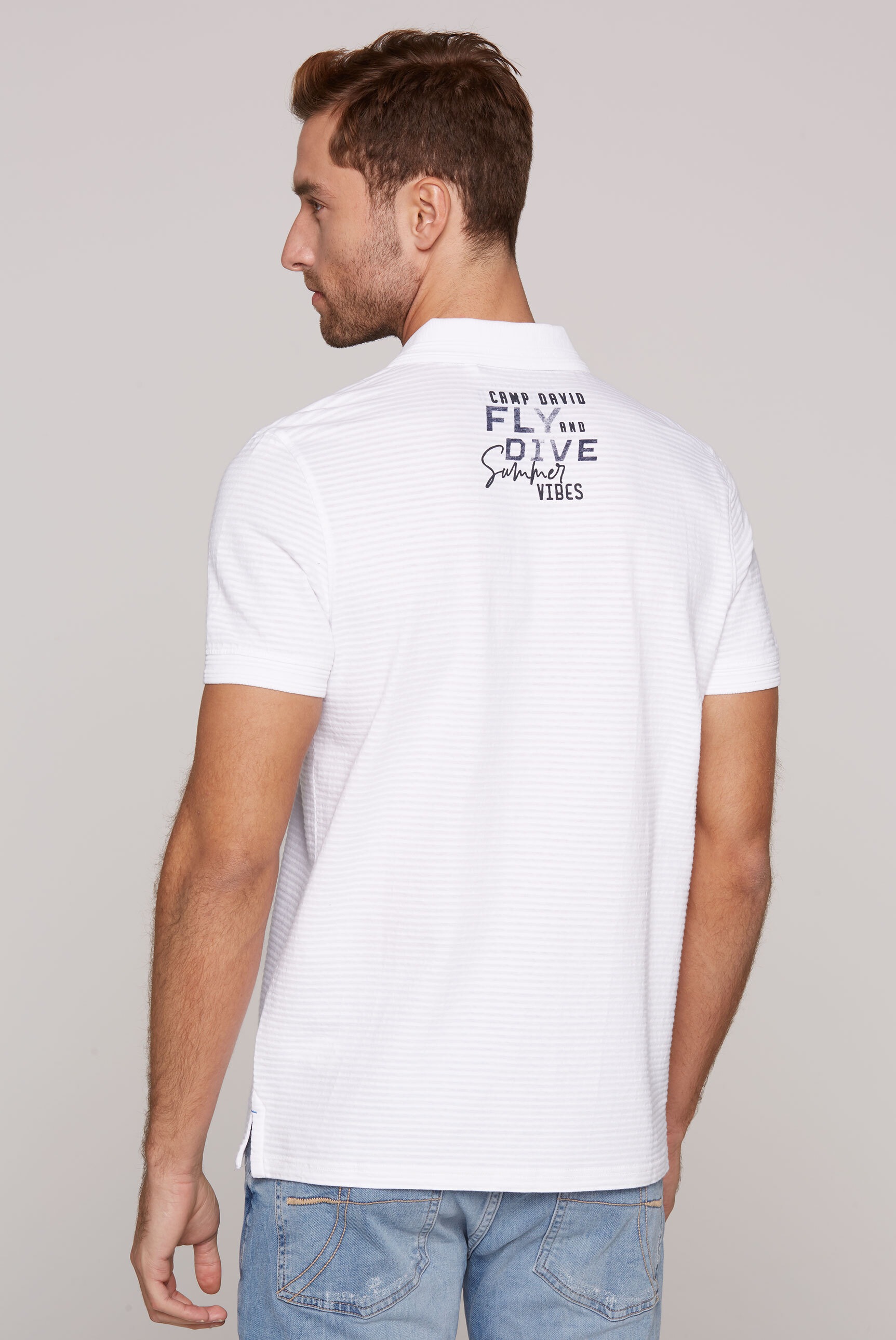 CAMP DAVID Poloshirt, aus Baumwolle