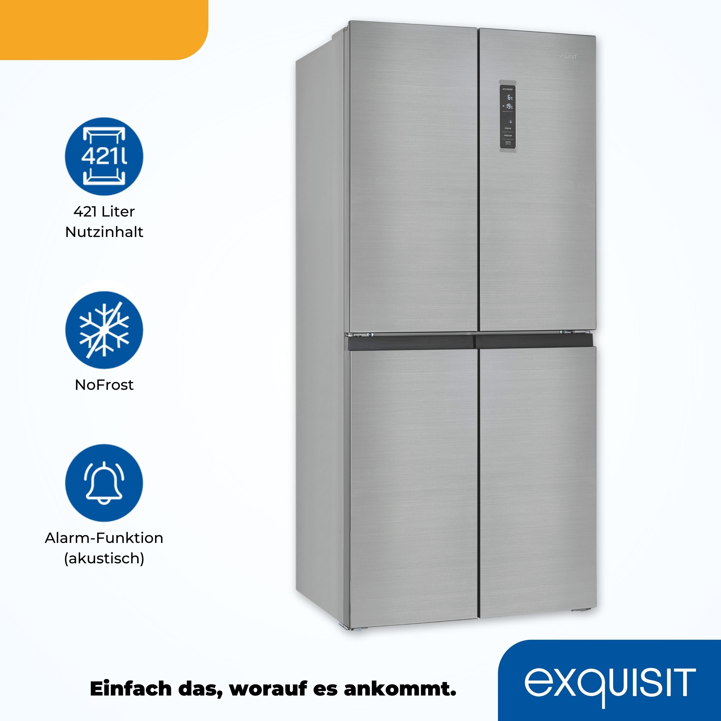 exquisit Multi Door »MD425-150-040C inoxlook«