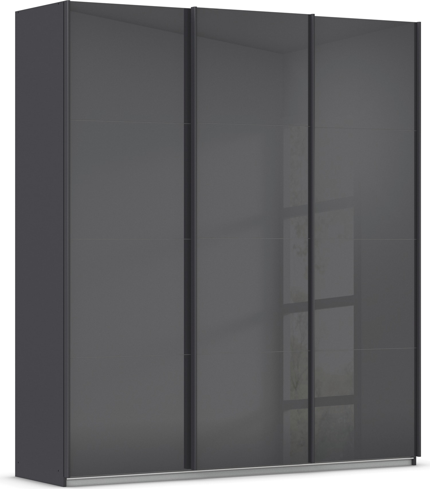 OTTO home Schwebetürenschrank "Kleiderschrank Schrank Garderobe AGORDO mit Glasfront" Breiten 203/271/315/360 cm, Höhen 210/229 cm, durchdachte Innenausstattung, in 4 Breiten und 2 Höhen MADE IN GERMANY