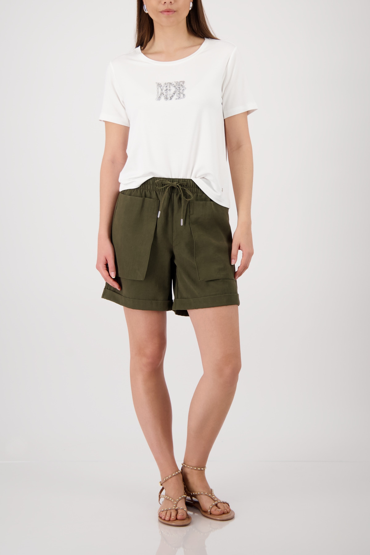 Monari Shorts »Hose aufgesetzte Taschen«  Regular fit mit aufgesetzten Taschen
