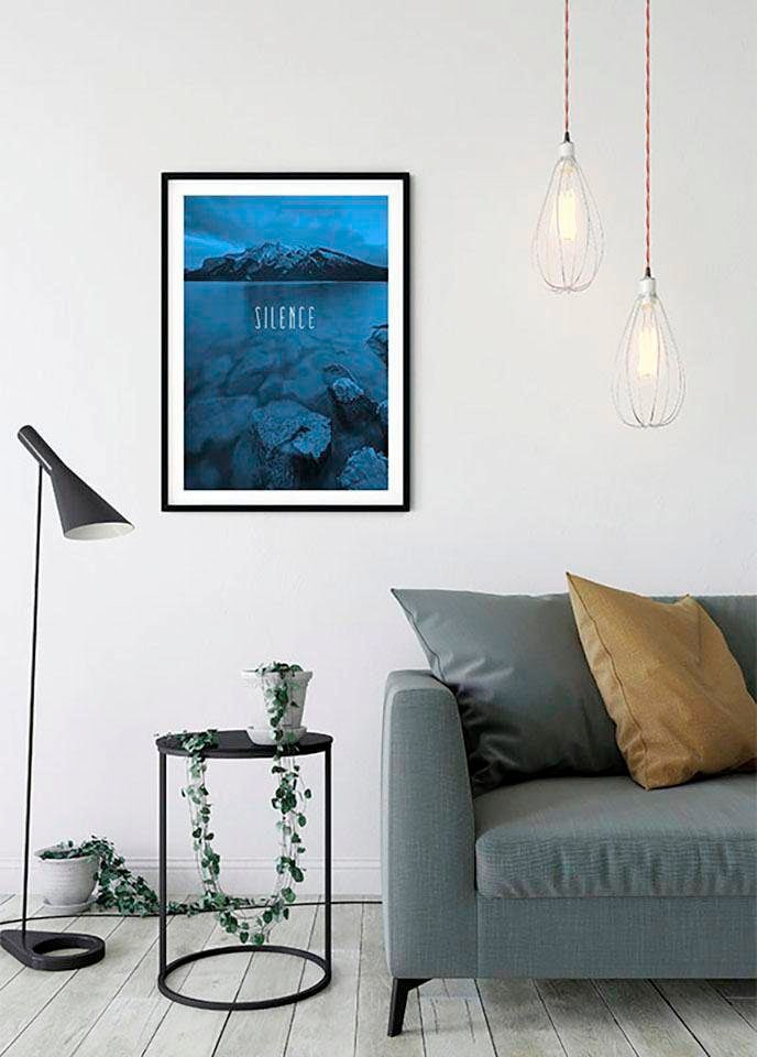 Kinderzimmer, Silence | »Word Lake Schlafzimmer, BAUR Blue«, (1 Poster St.), Komar Natur, Wohnzimmer