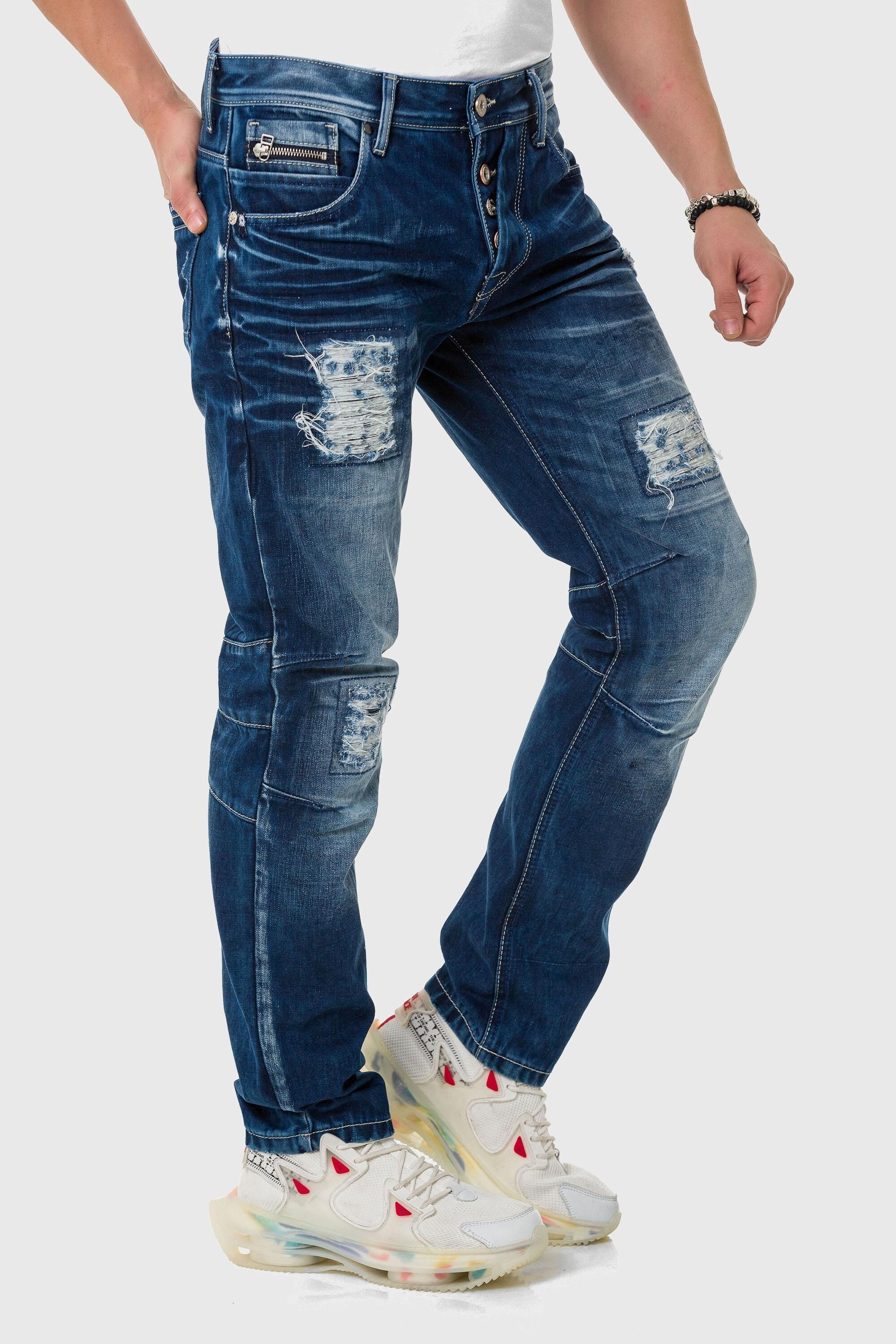 Cipo & Baxx 5-Pocket-Jeans »Jeans«, im Used-Look