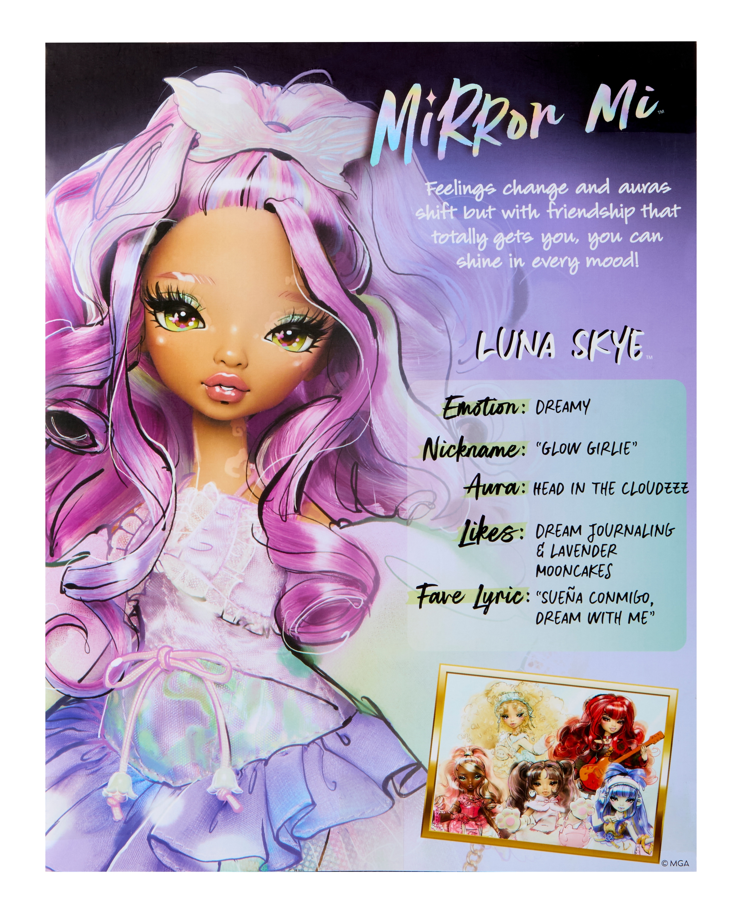 MGA ENTERTAINMENT Anziehpuppe »MirrorMi Fashion Doll - Luna Skye(Dreamy)«