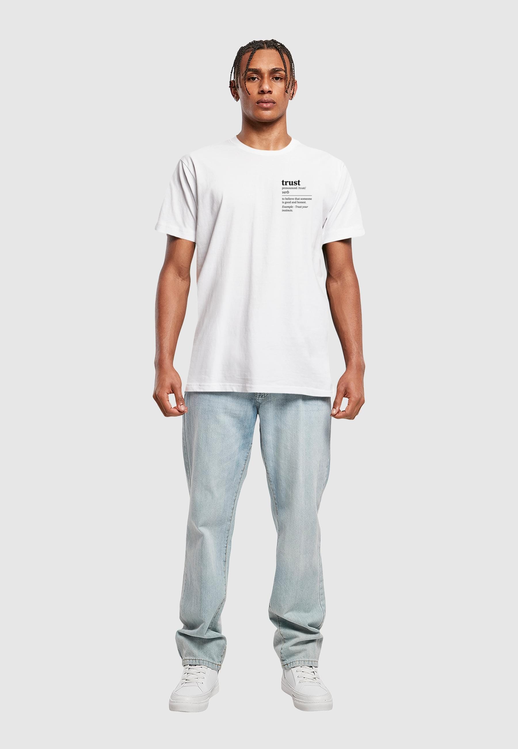 MisterTee T-Shirt »MisterTee Herren Trust Definition Tee«, (1 tlg.)