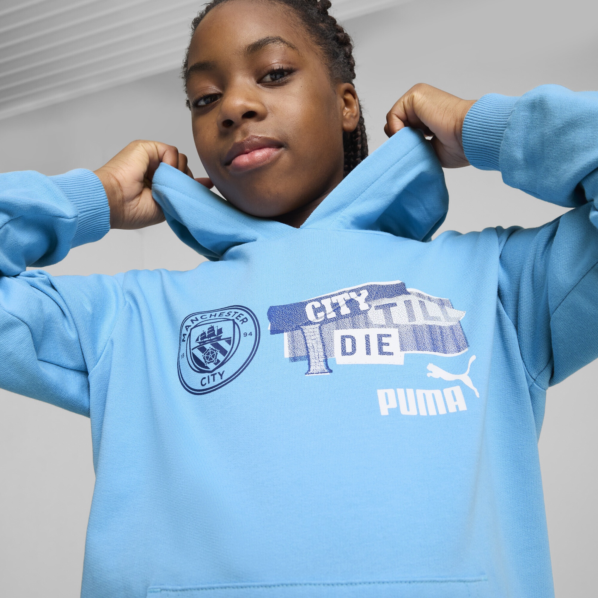PUMA Trainingspullover »Manchester City ftblNRGY Hoodie Jugendliche«