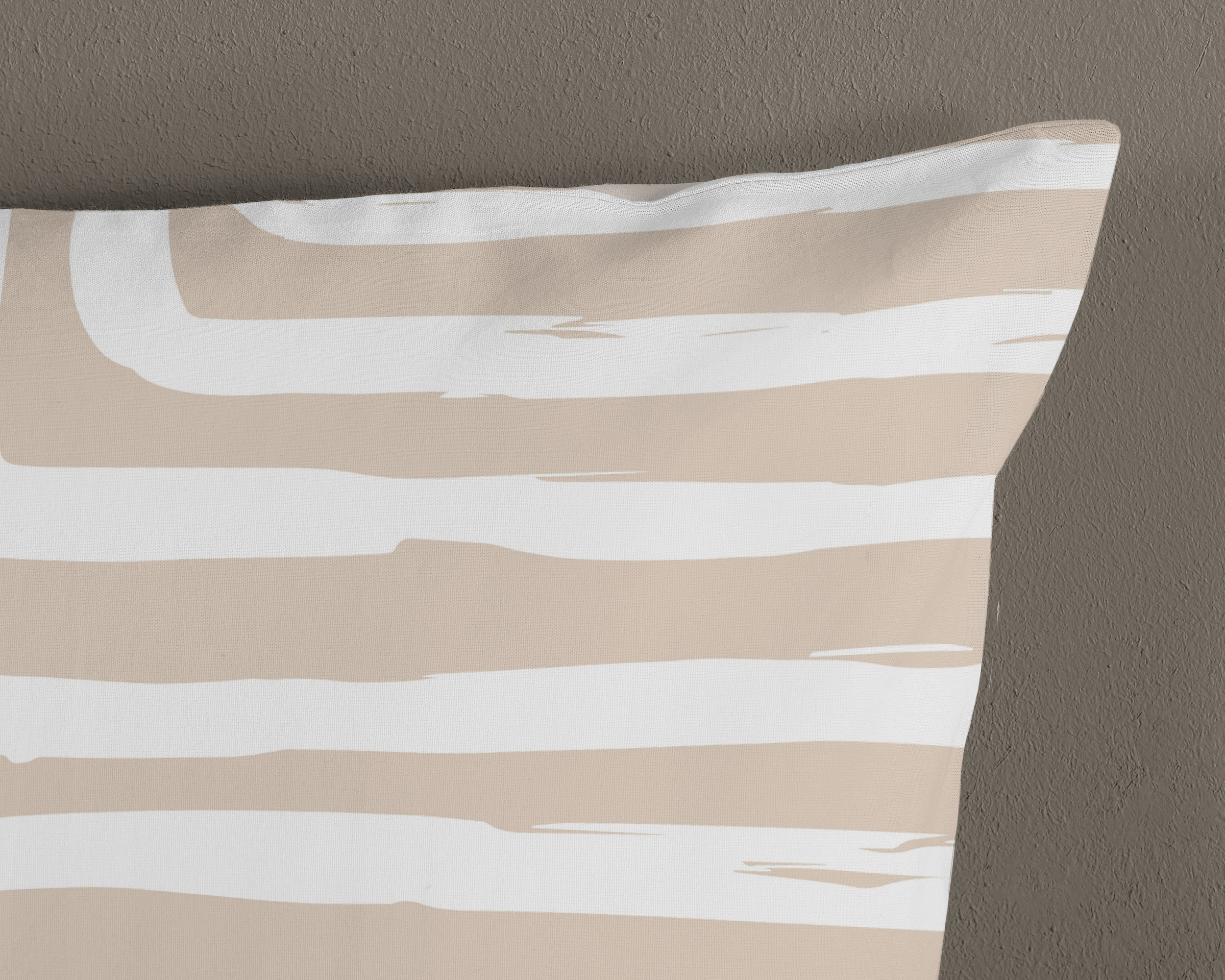 good morning Wendebettwäsche »Madeleine« 2 100% Baumwolle, Renforcé, Reißverschluss, Wendeoptik, Modern, Sand