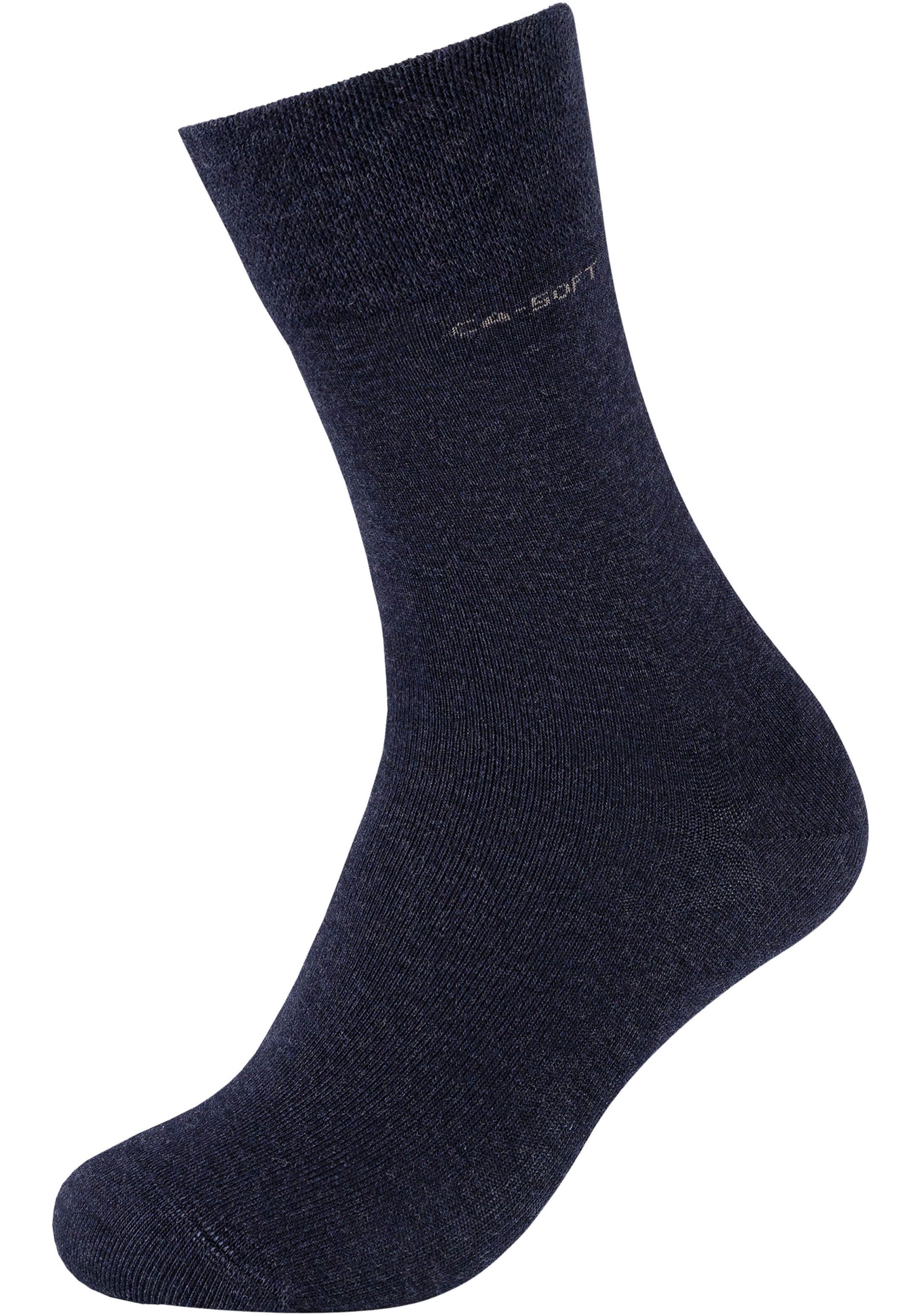 Thumbnail - Camano Socken "ca-soft" 4 Paar, mit verstärktem Fersen- und Zehenbereich