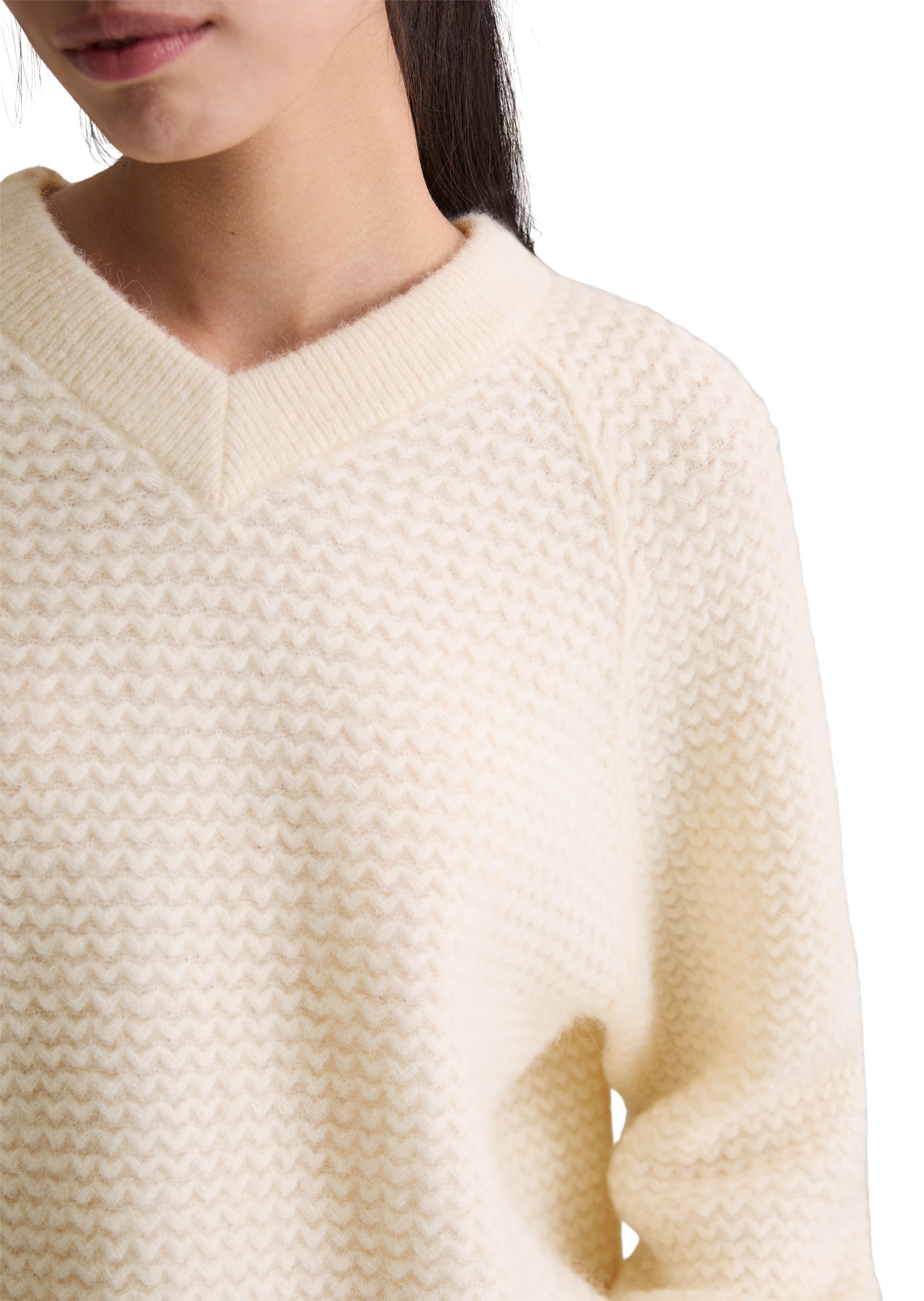 Marc O'Polo DENIM Strickpullover »aus weichem Schurwolle-Alpakawolle-Mix«