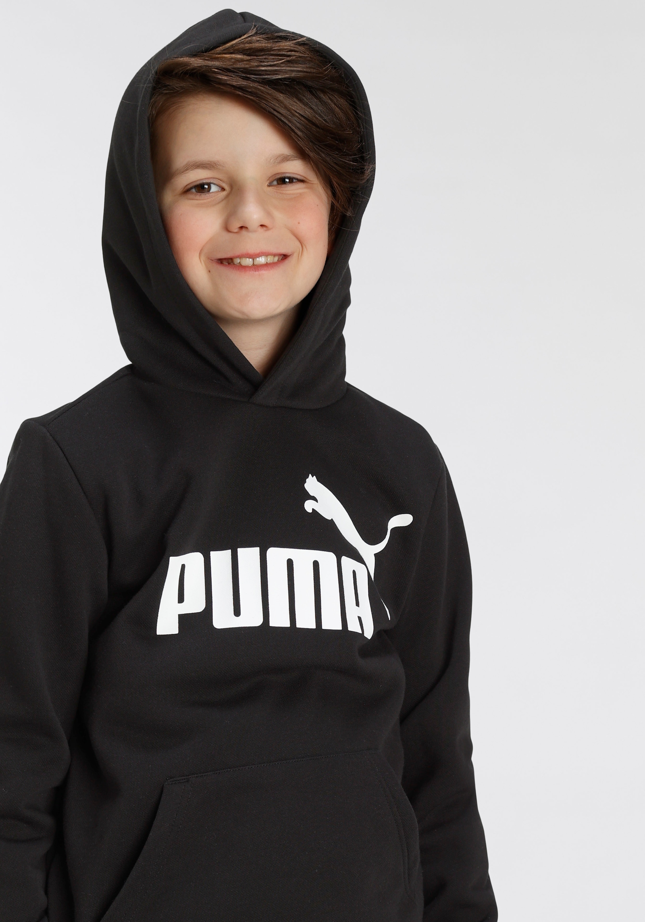 PUMA Kapuzensweatshirt »ESS BIG LOGO HOODIE FL B« kaufen | BAUR | Sweatshirts