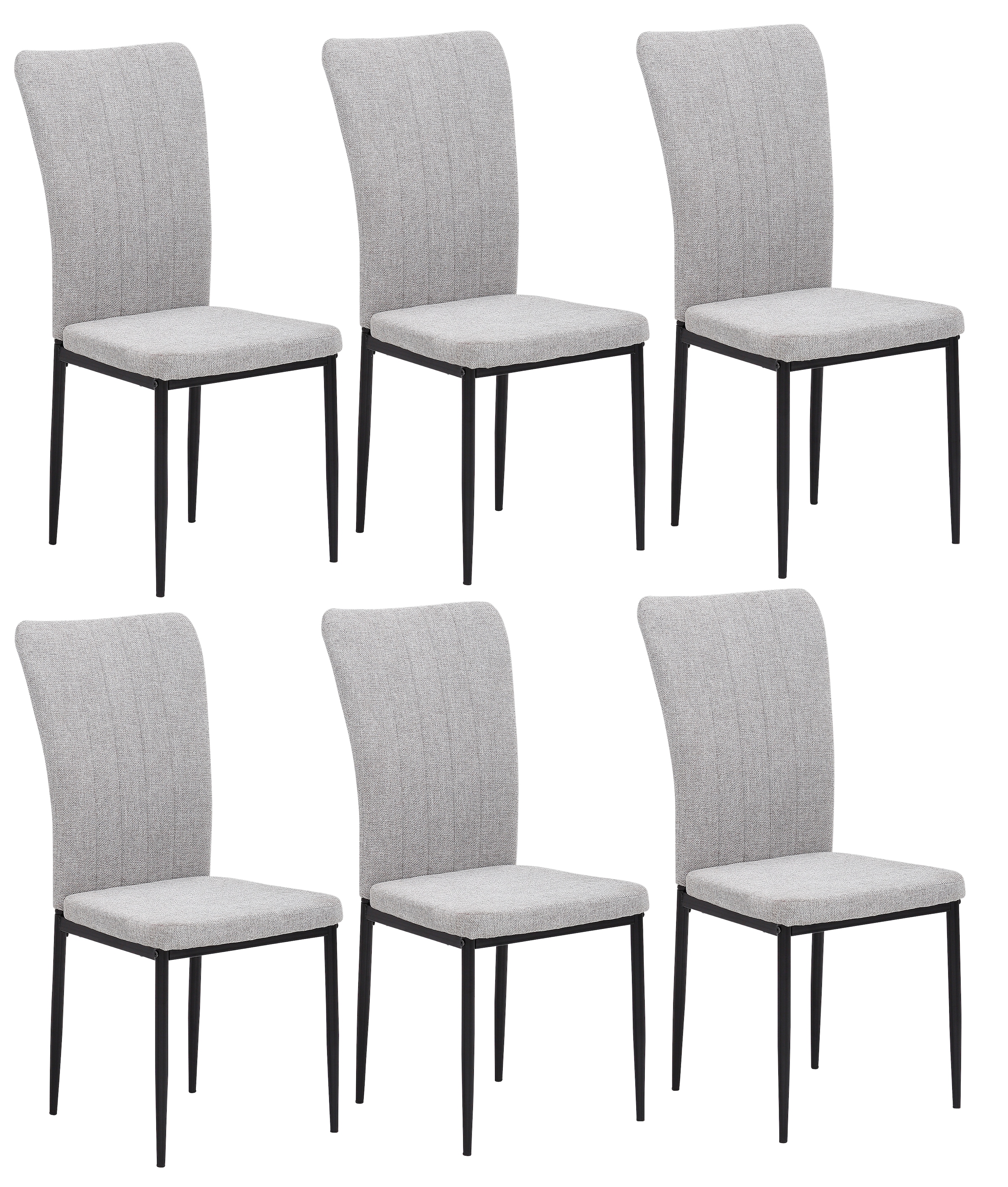 Home affaire 4-Fußstuhl "Bergamo" (Set) 6 Stk.erhältlich in Samt, Vintage-M günstig online kaufen