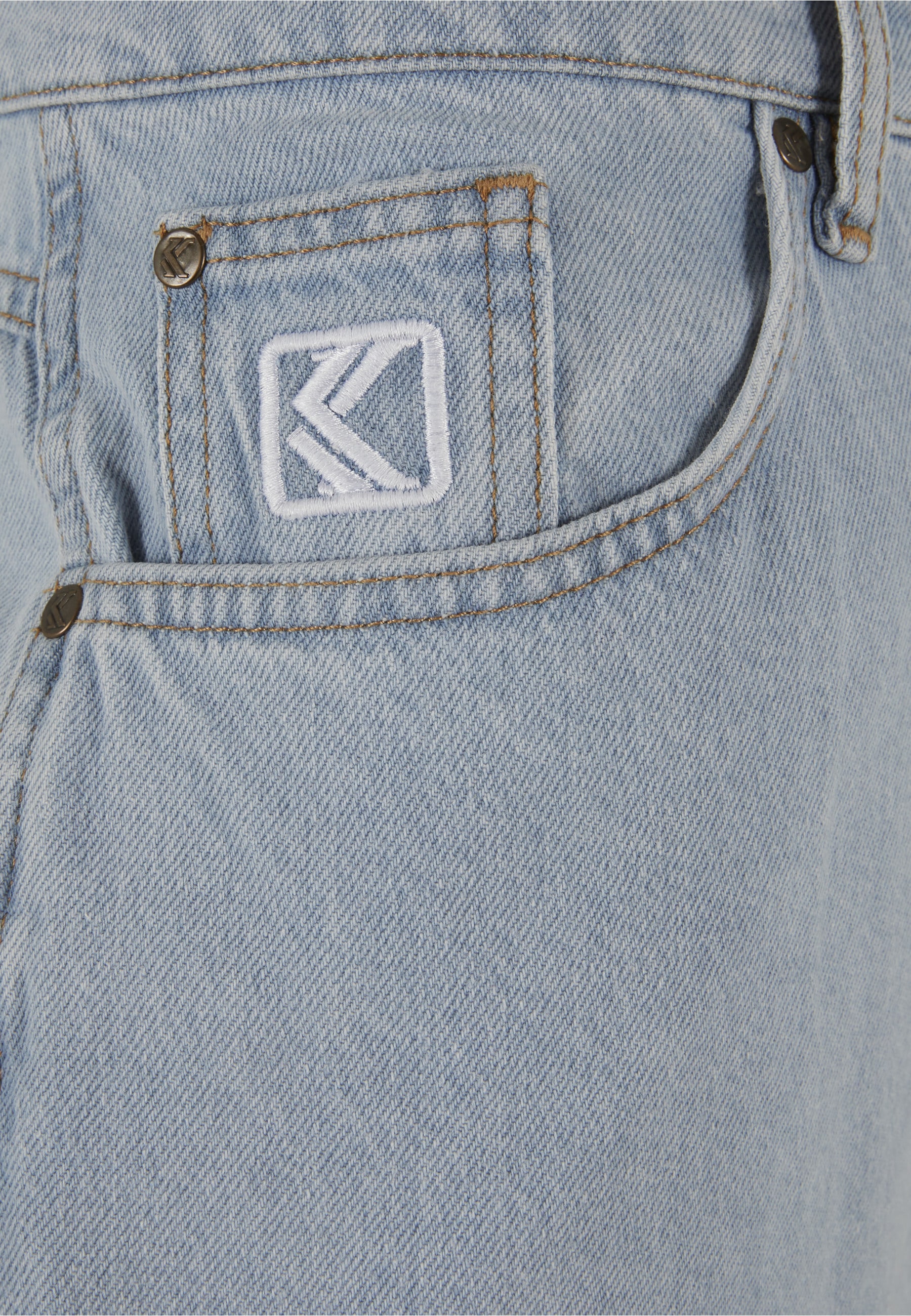 Karl Kani Bequeme Jeans »Karl Kani Herren KK Small Signature Tapered Five Pocket Denim«