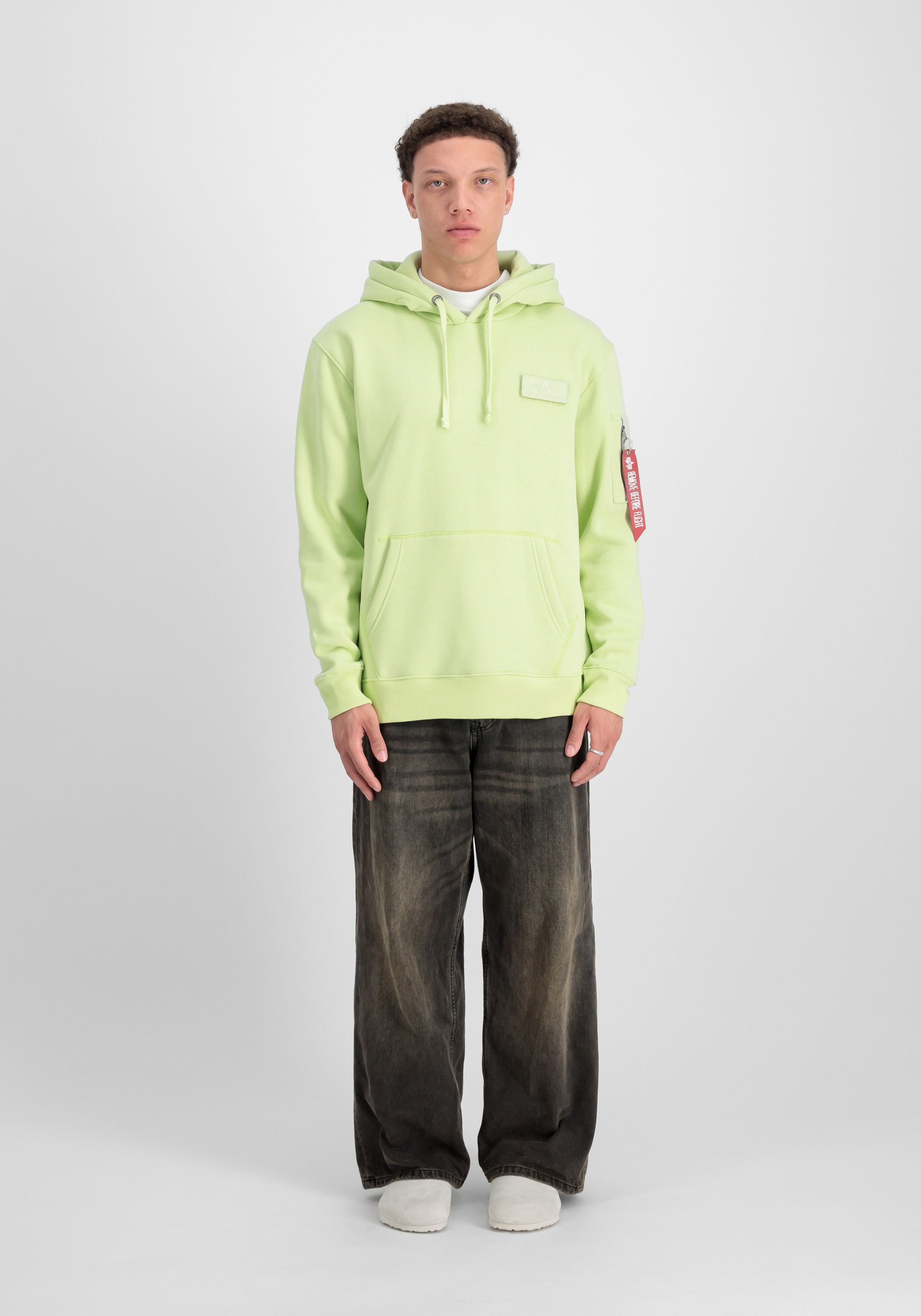 Thumbnail - Alpha Industries Hoodie "Red Stripe Hoodie"