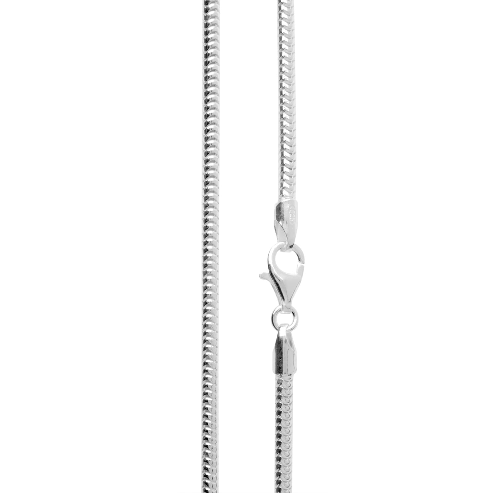 Silberkette OSTSEE-SCHMUCK "- Schlange 2,4 mm - Silber 925/000 -" Gr. 45, silber (silber 925, silberfarben, weiß), Halsketten, Damen, 45, Silber 925 (Sterlingsilber), Silberkette