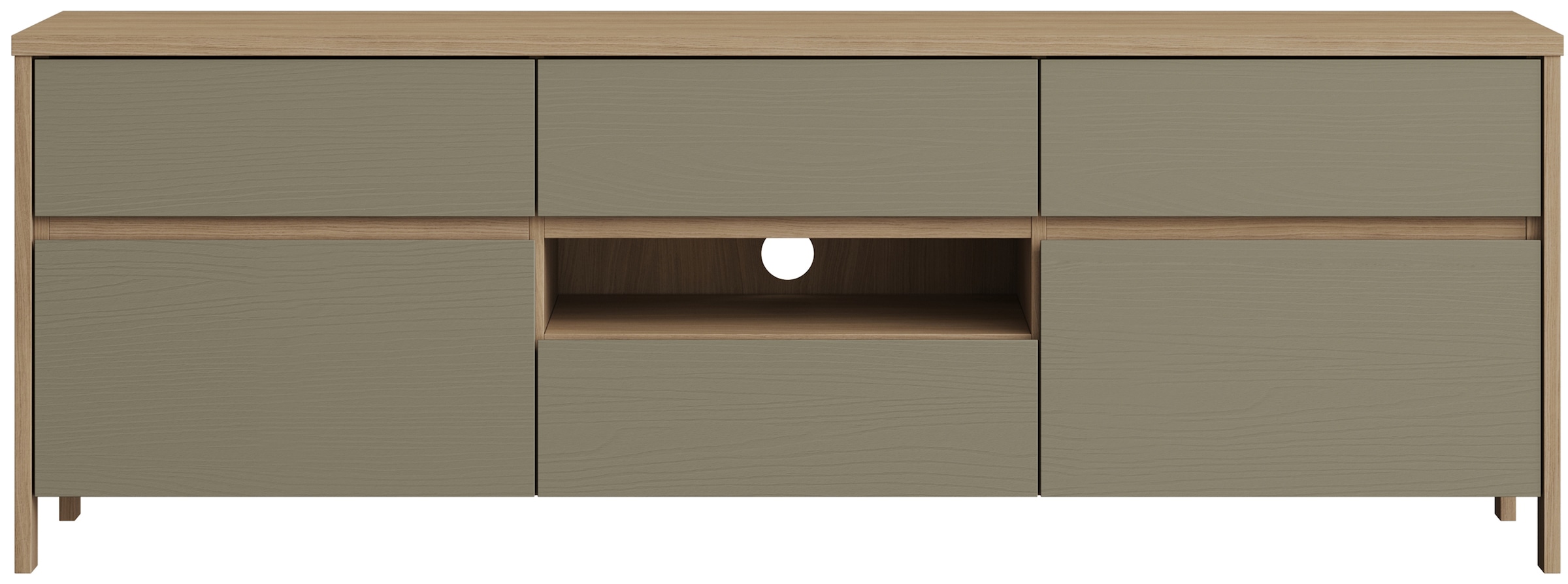 Home affaire TV-Schrank »Stranda, moderner TV-Unterschrank, Kommode im Scandi-Style, Lowboard«, Rahmenoptik, ausreichend Stauraum, vielseitig einsetzbar, 164 cm breit