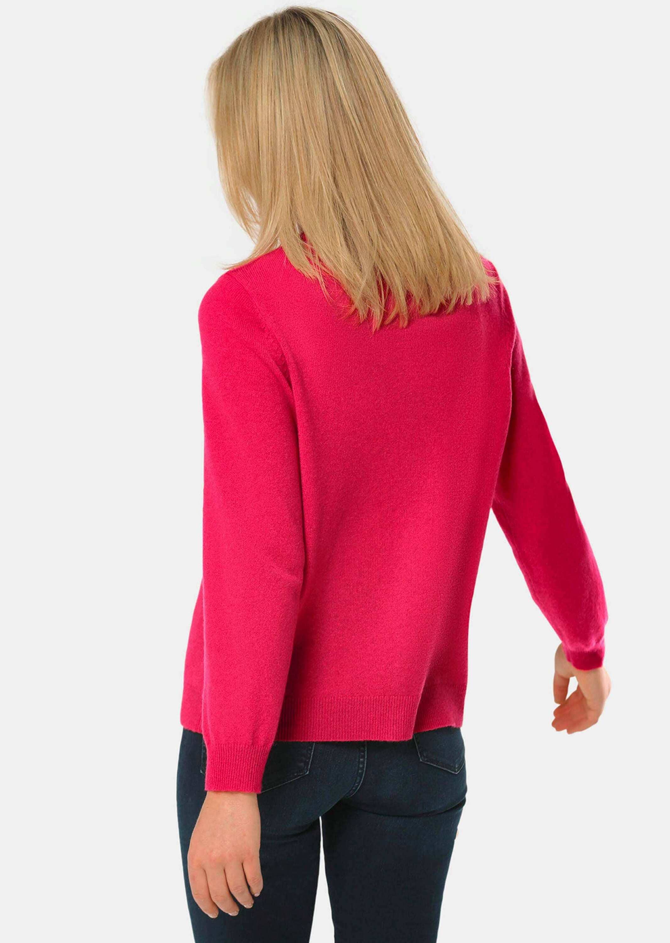 GOLDNER Strickpullover »Kaschmirstrickjacke mit Rundhalsausschnitt Kuschelweiche Kaschmir-Strickjacke mit Rundhals«