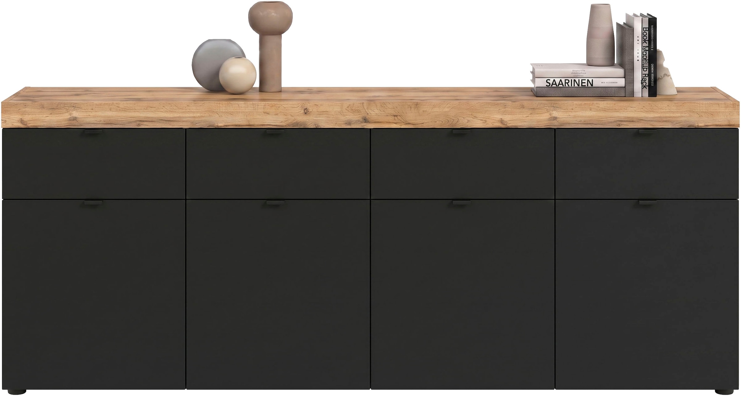 OTTO home Sideboard »MAMBO II, Breite 200cm, 4 Türen, 4 Schubkästen, 8 Fächer« 1 Stk. tlg. Kommode, Anrichte, Wohnzimmer, Schlafzimmer