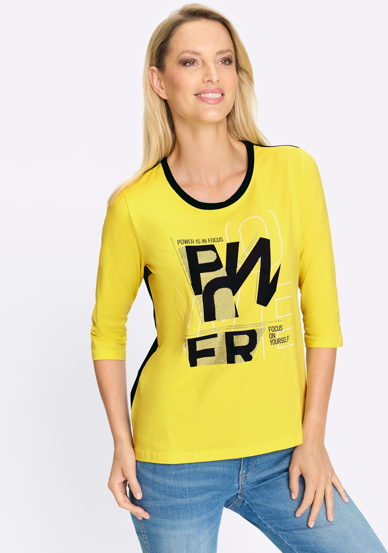 heine 3/4-Arm-Shirt »Druck-Shirt« 1 tlg.