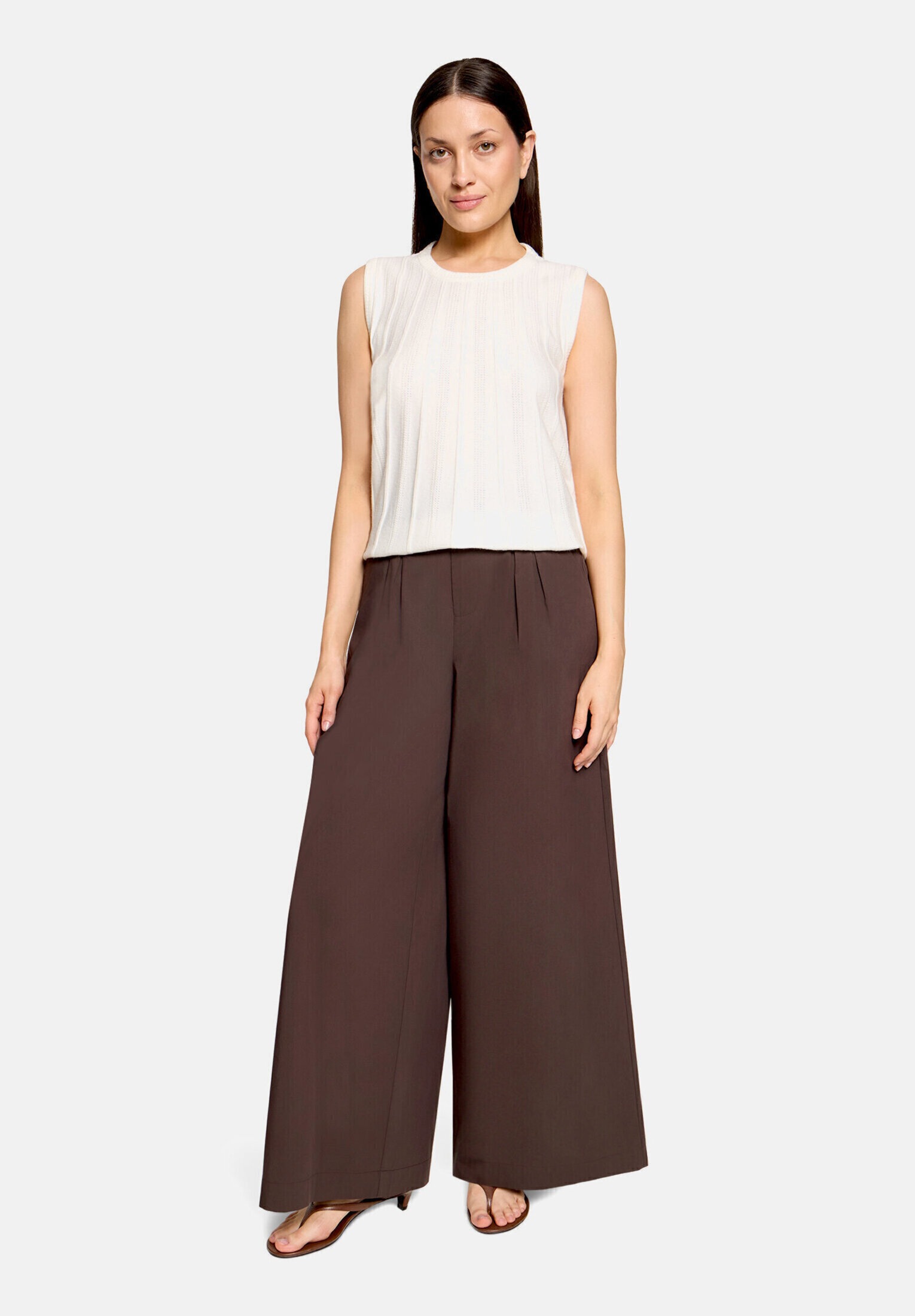 Cartoon Stricktop "Damen mit Rundhalsausschnitt"