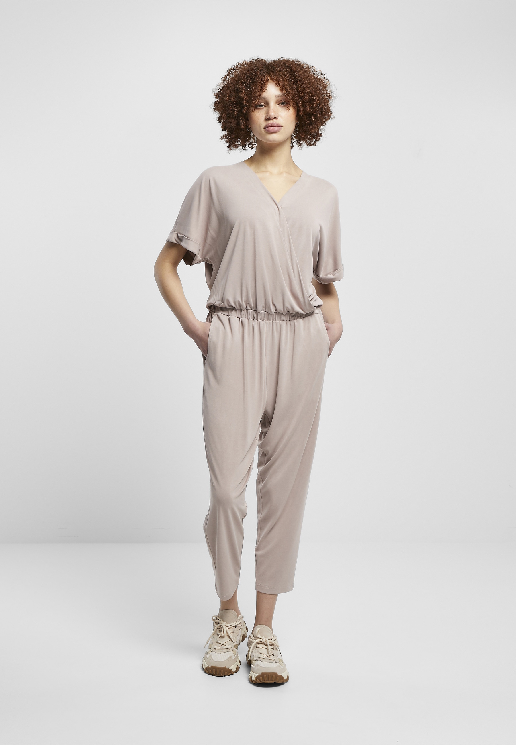 URBAN CLASSICS Jumpsuit »Urban Classics Damen Ladies Modal Jumpsuit« 1 Stk.