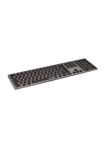 Wireless-Tastatur »LEVIA Illuminated Metal Office Scissor Keyboard«