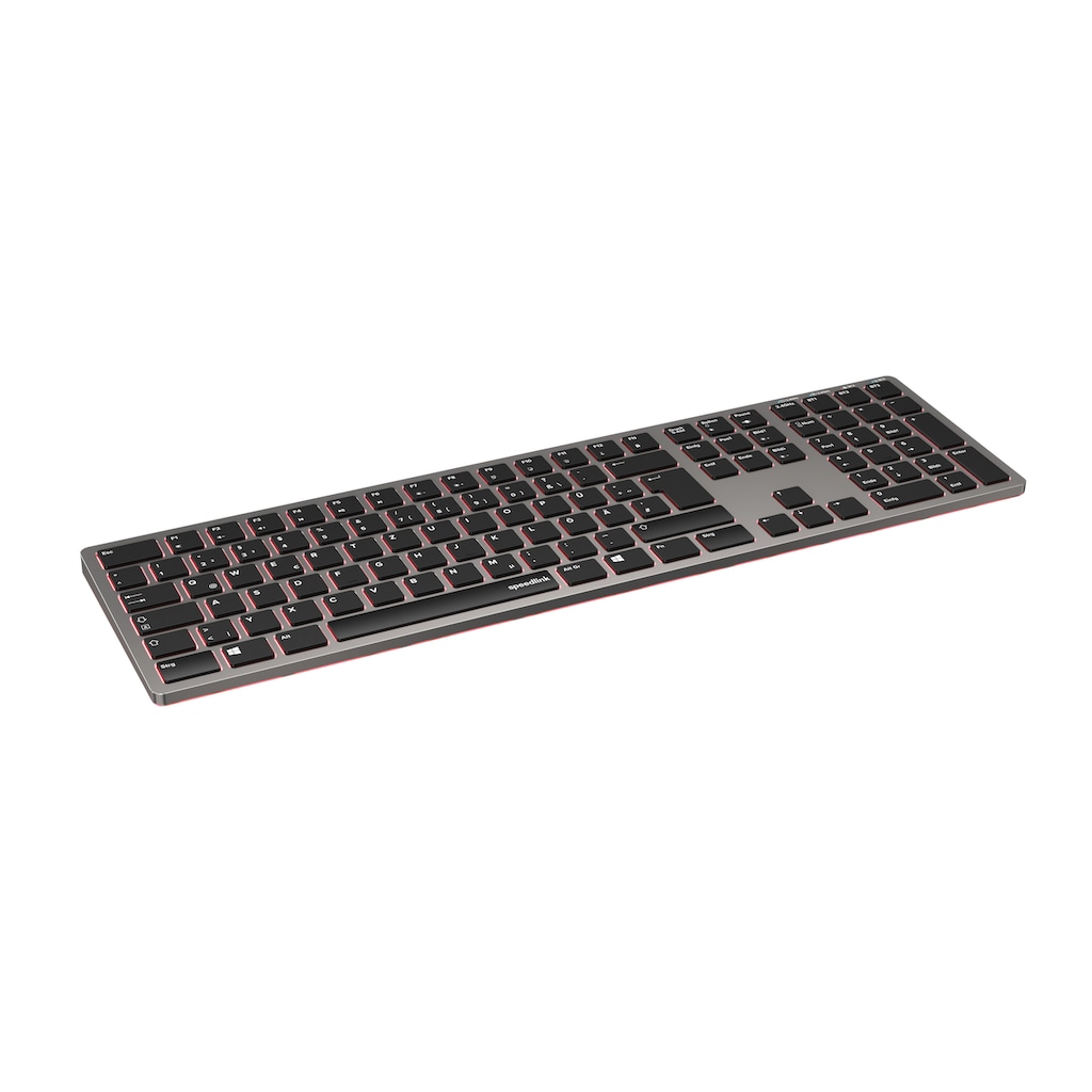 Speedlink Wireless-Tastatur »LEVIA Illuminated Metal Office Scissor Keyboard«