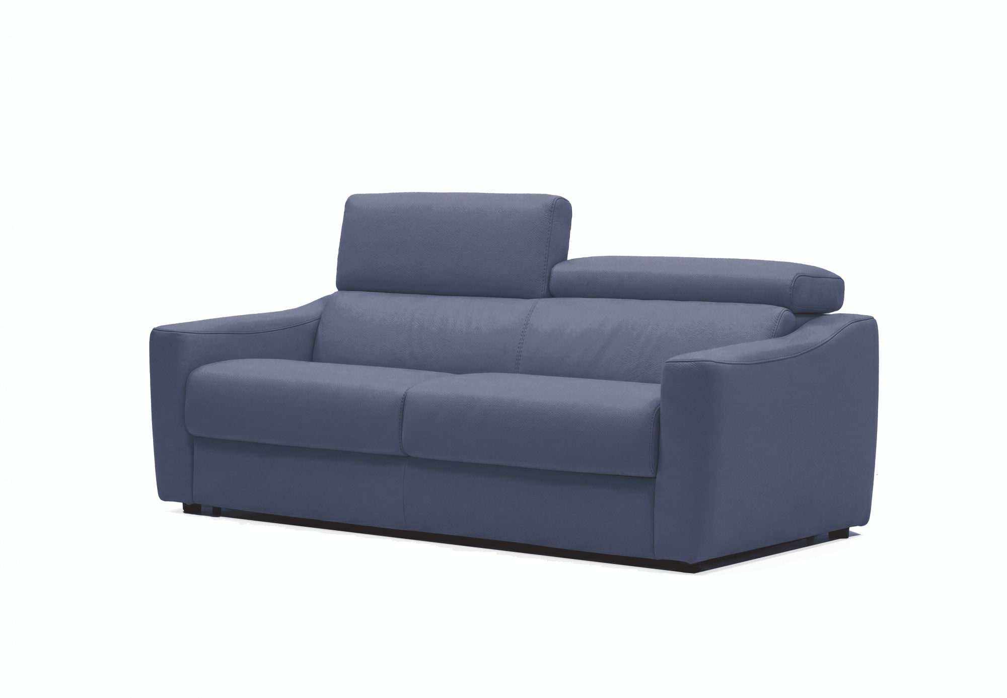 Egoitaliano Schlafsofa "STRIKE, Made in Italy-Designsofa mit Dauerschlaffunktion,Breite 195 cm" Schlafsofa aus Echtleder Bull mit verstellbaren Kopfstützen