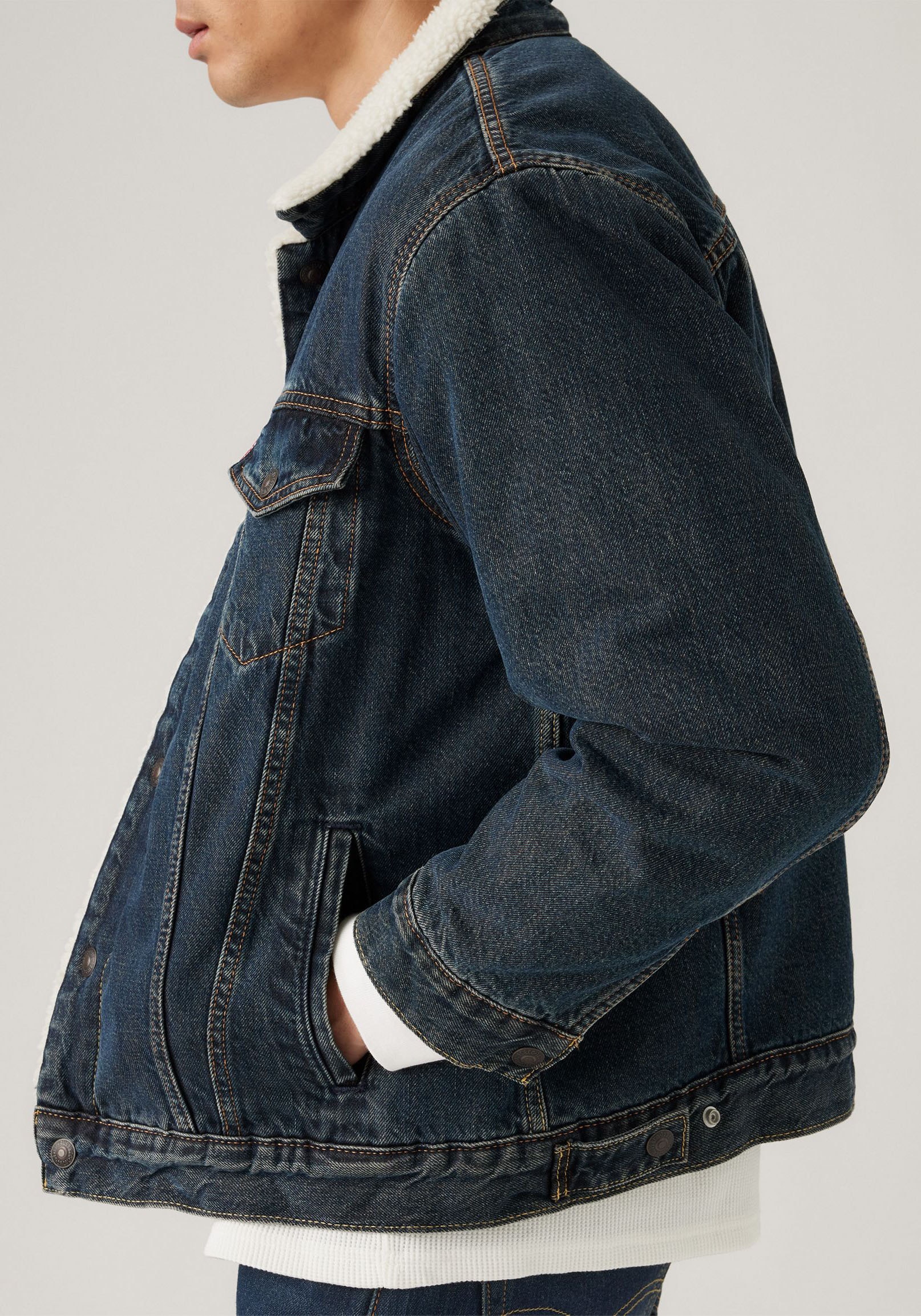 Levi's® Jeansjacke, Warm gefüttert