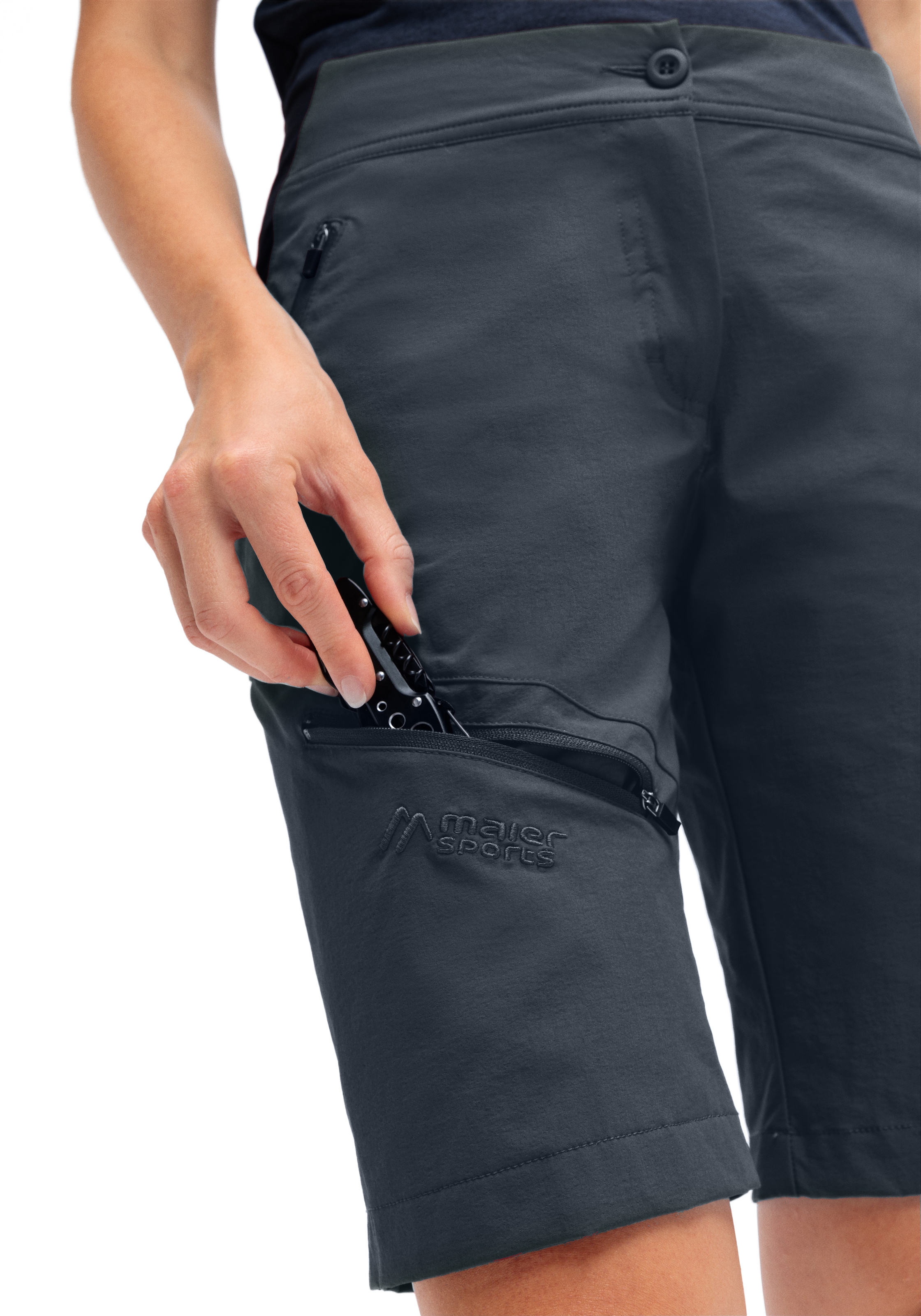 Maier Sports Outdoorhose »Inara Short Vario«, Damen Shorts, kurze Wanderhose, Outdoor-Hose, 4 Taschen, Regular Fit