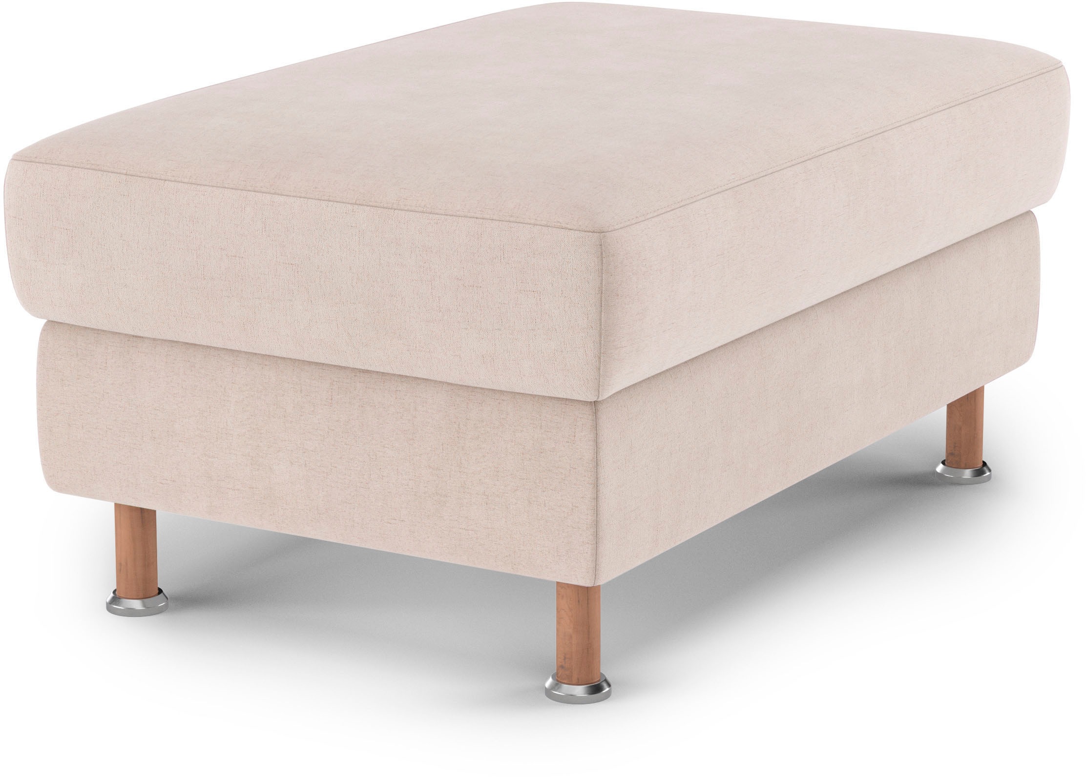 Home affaire Polsterhocker »Calypso«, Holzfuesse mit Metallteller