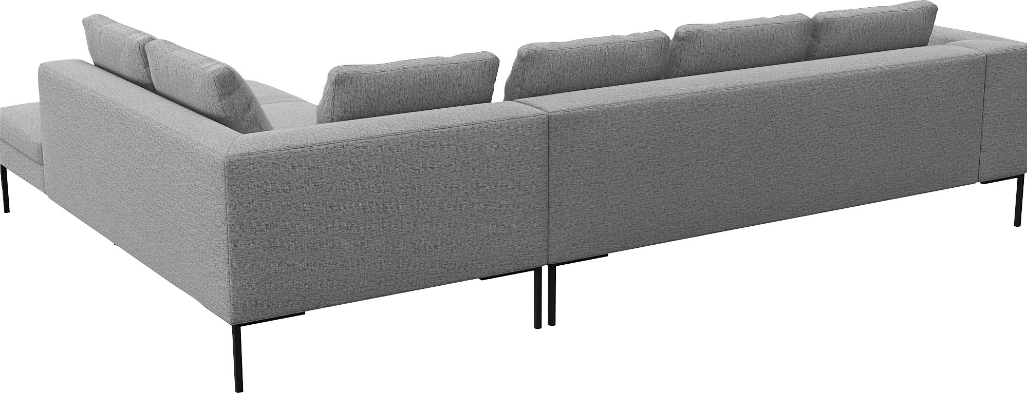 FLEXLUX Ecksofa »Loano, superbequemer Sitzkomfort durch Kaltschaum im Sitz, L-Form«, modernes Sofa, frei im Raum stellbar, lose Kissen, hoher Fuß