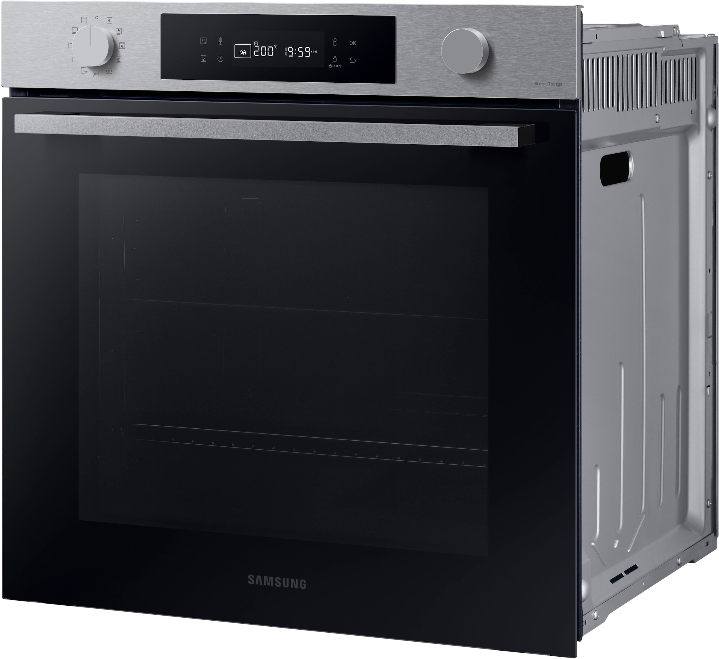 Samsung Einbaubackofen NV7400B »NV7B41307AS«, Pyrolyse-Selbstreinigung, Raumwunder - XXL-Innenraum mit 76L, langsam schließender Tür und WiFi