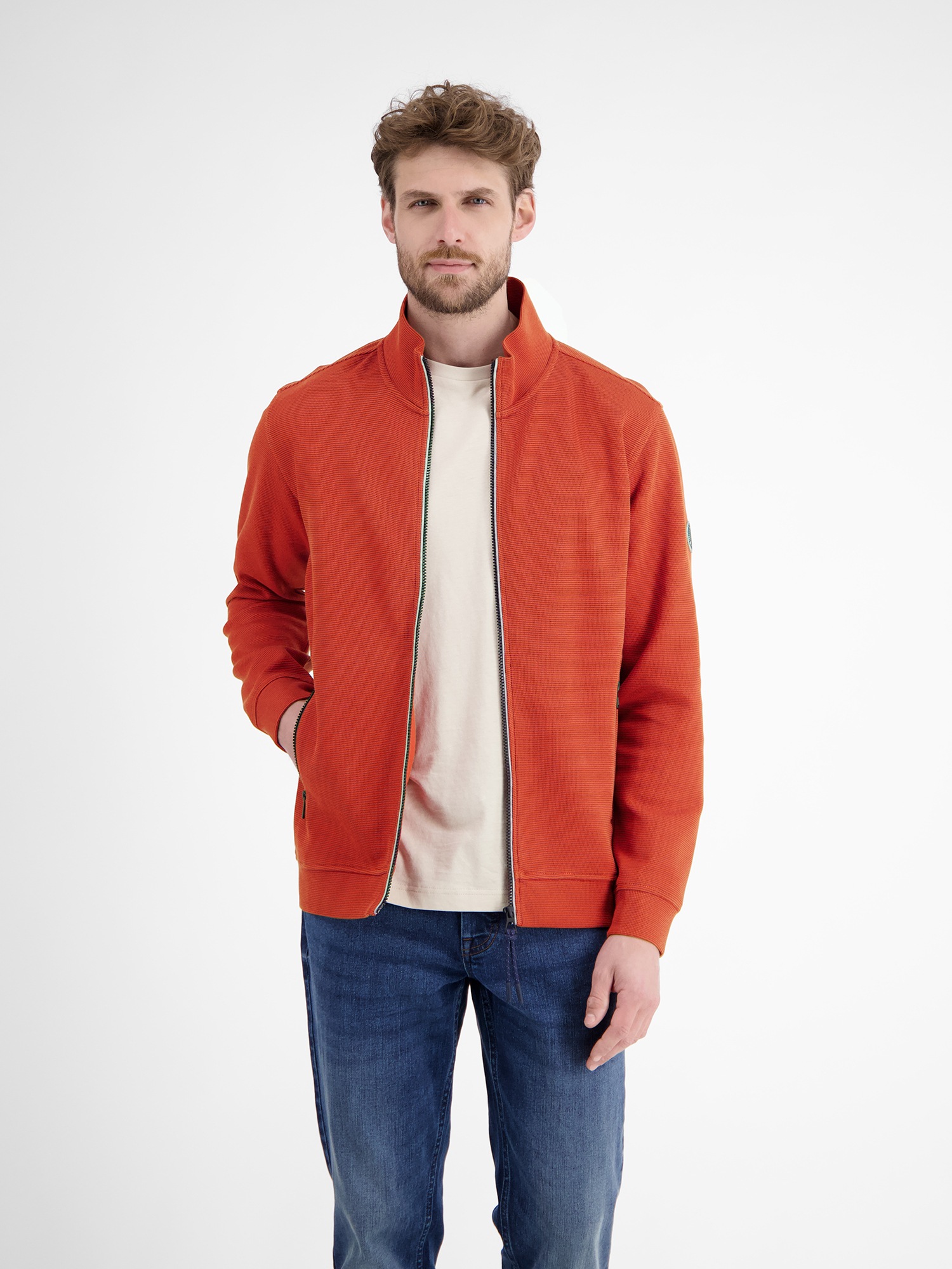 LERROS Sweatjacke "Sweatjacke in weicher Strukturqualität" günstig online kaufen