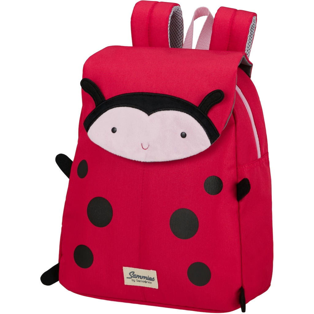 Samsonite Kinderrucksack »Happy Sammies ECO, S+, Ladybug Lally«, reflektierende Details