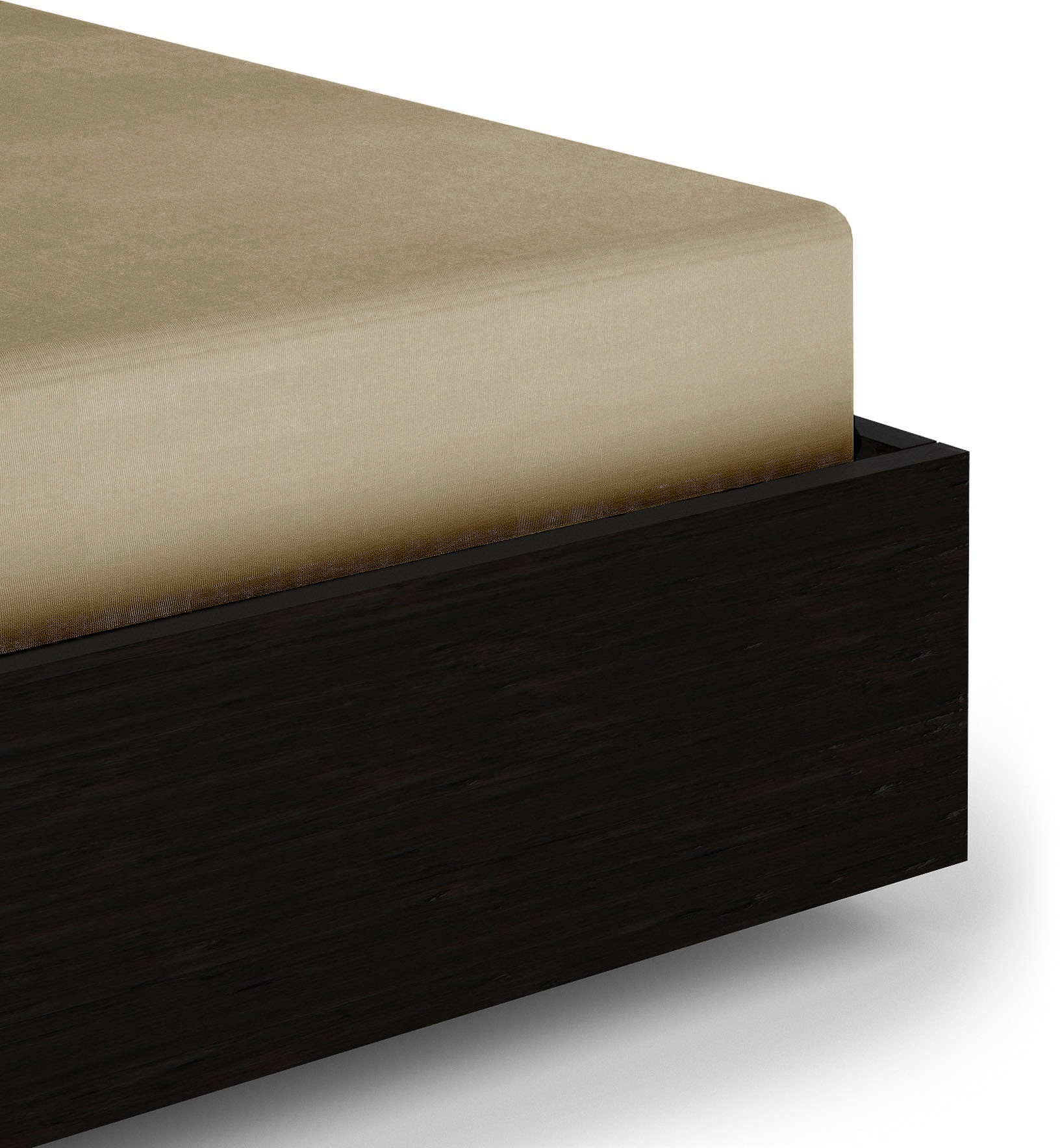 Heckett & Lane Spannbettlaken "Elementi" Laken aus 100% Baumwolle, hochwertiges Mako-Satin, Betttuch ab 90x200