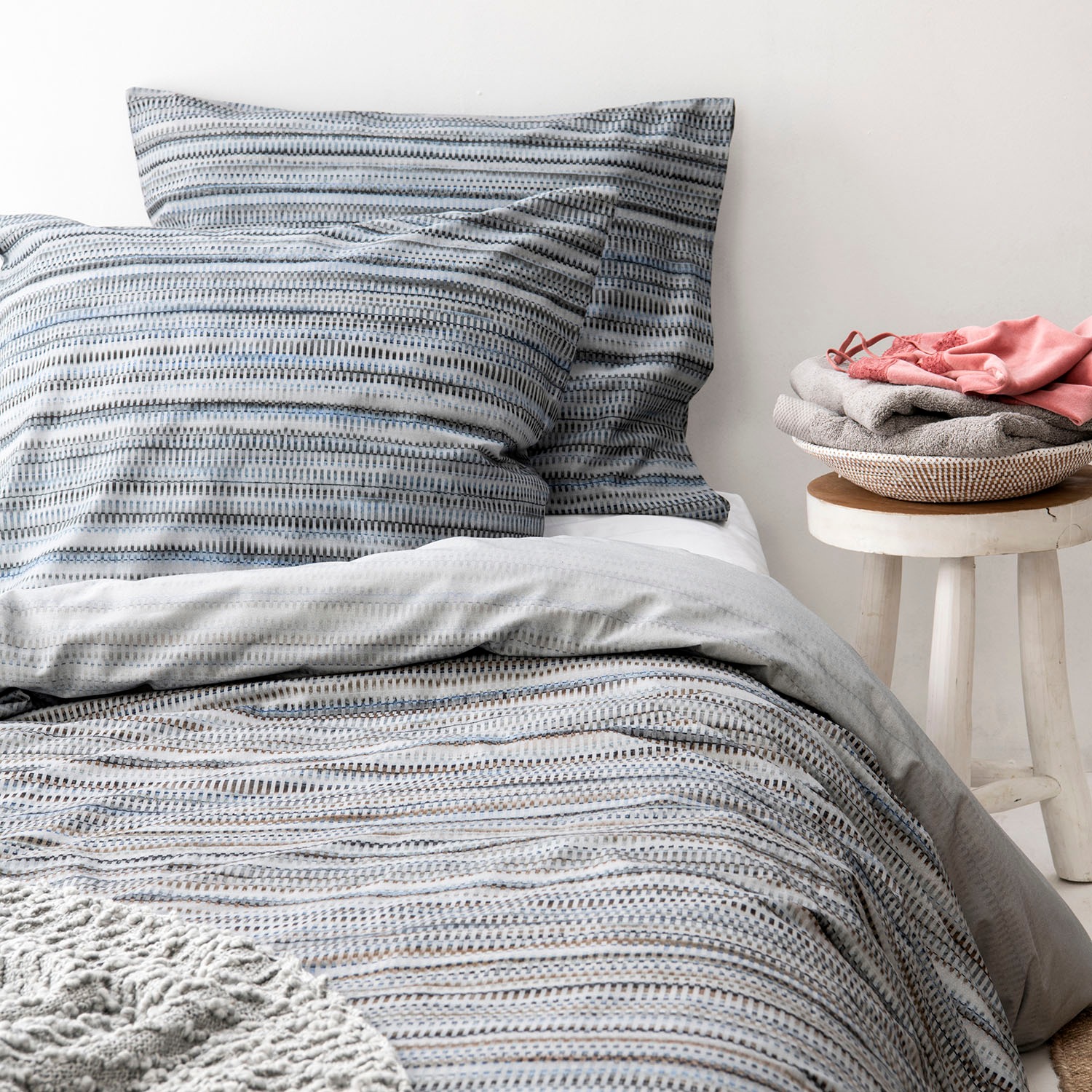 Cinderella Bettwäsche "Tide" 2 Stk. mit Streifen im Farbverlauf günstig online kaufen