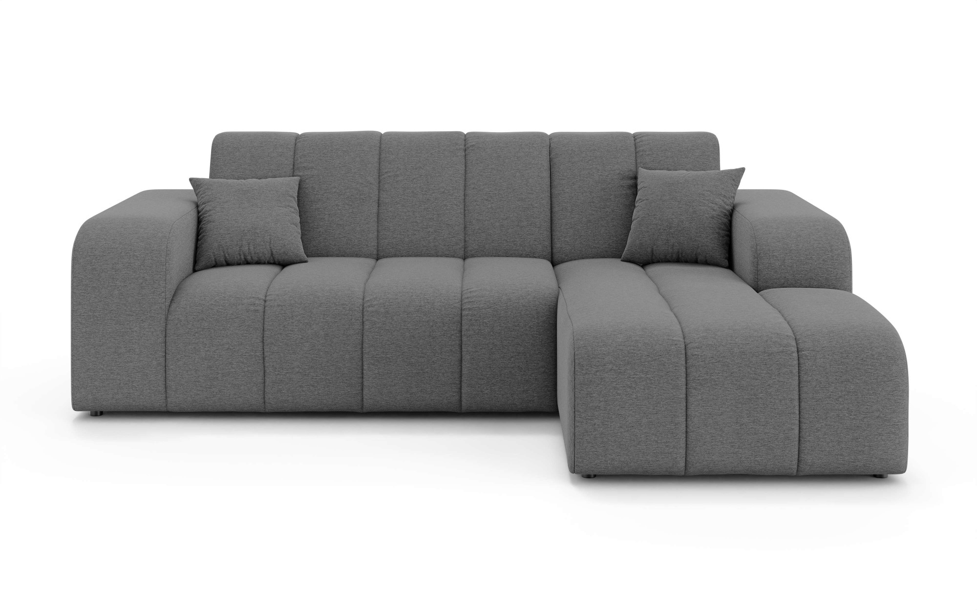 INOSIGN Ecksofa »CASSY L-Form, Schlafsofa mit Bettkasten, Maße B/T/H: 245/165/88 cm«, mit 2 Rückenkissen, Recamiere rechts oder links bestellbar